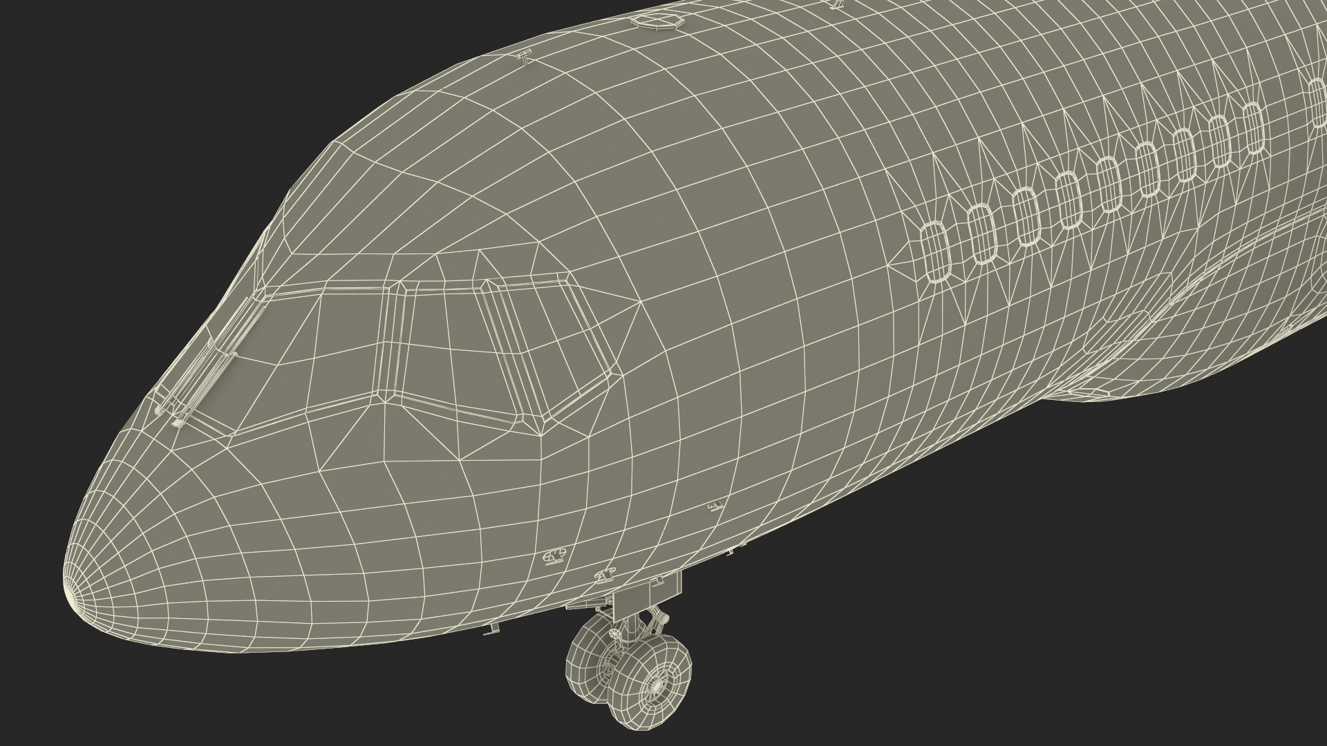 3D model Narrow Body Airliner