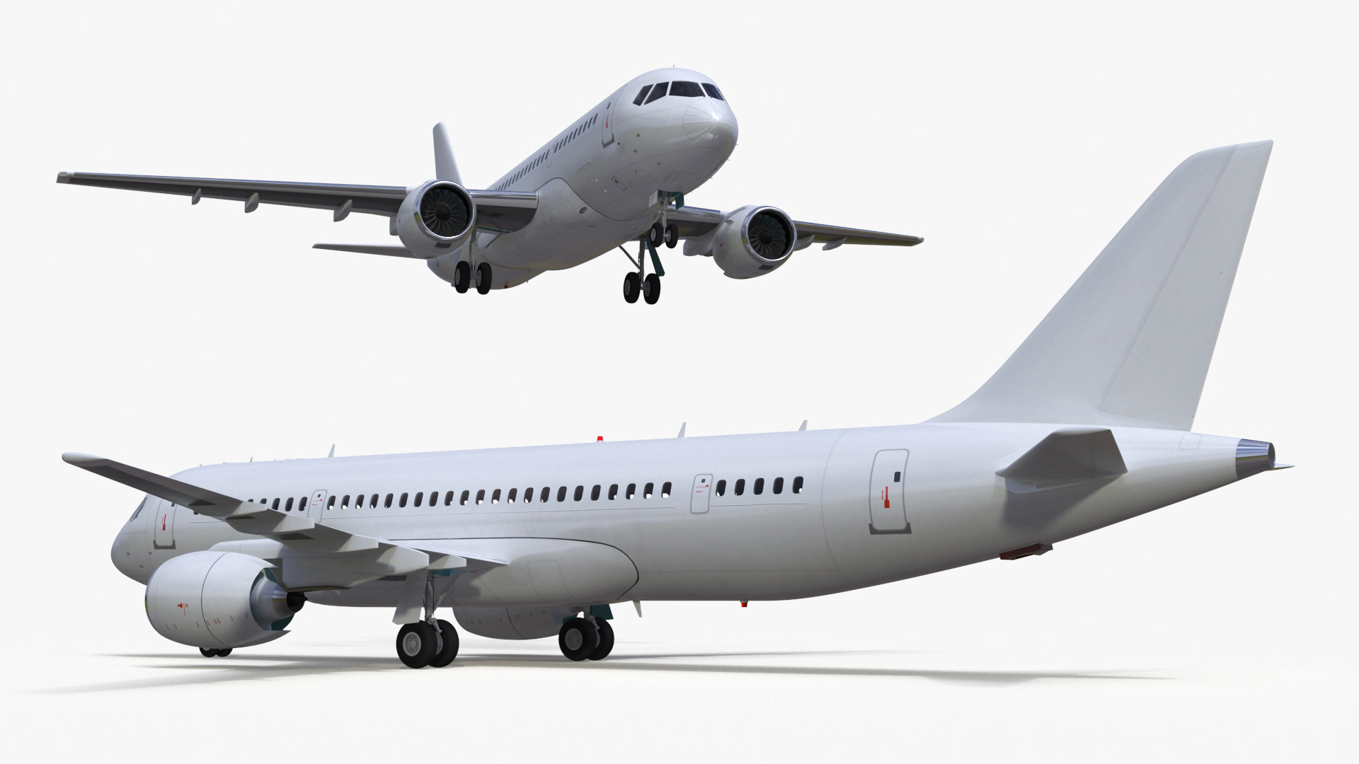 3D model Narrow Body Airliner