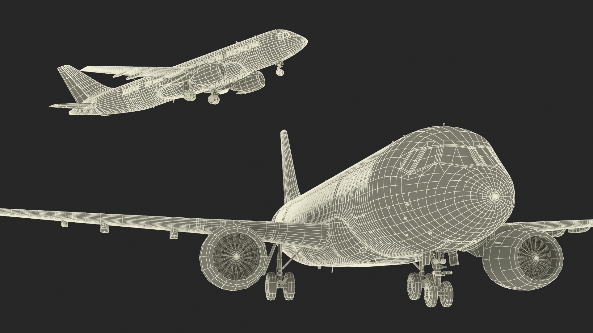 3D model Narrow Body Airliner