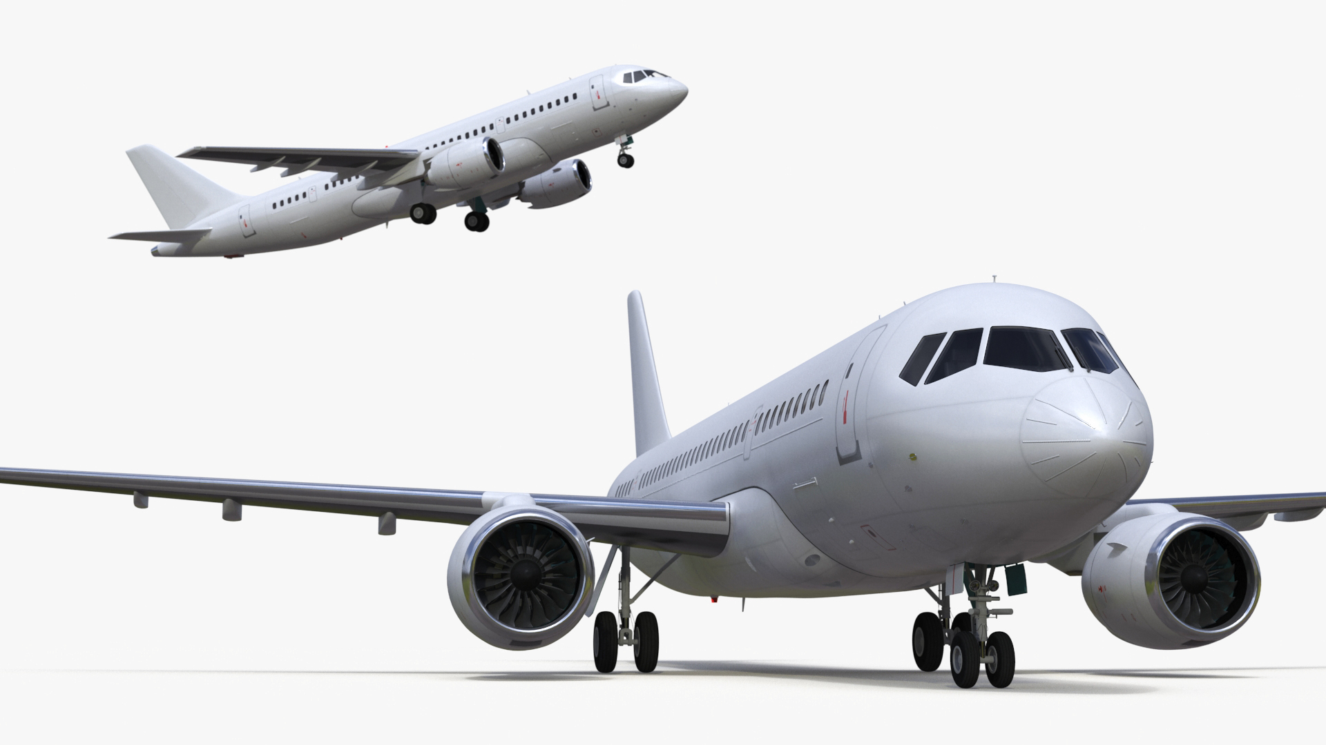 3D model Narrow Body Airliner