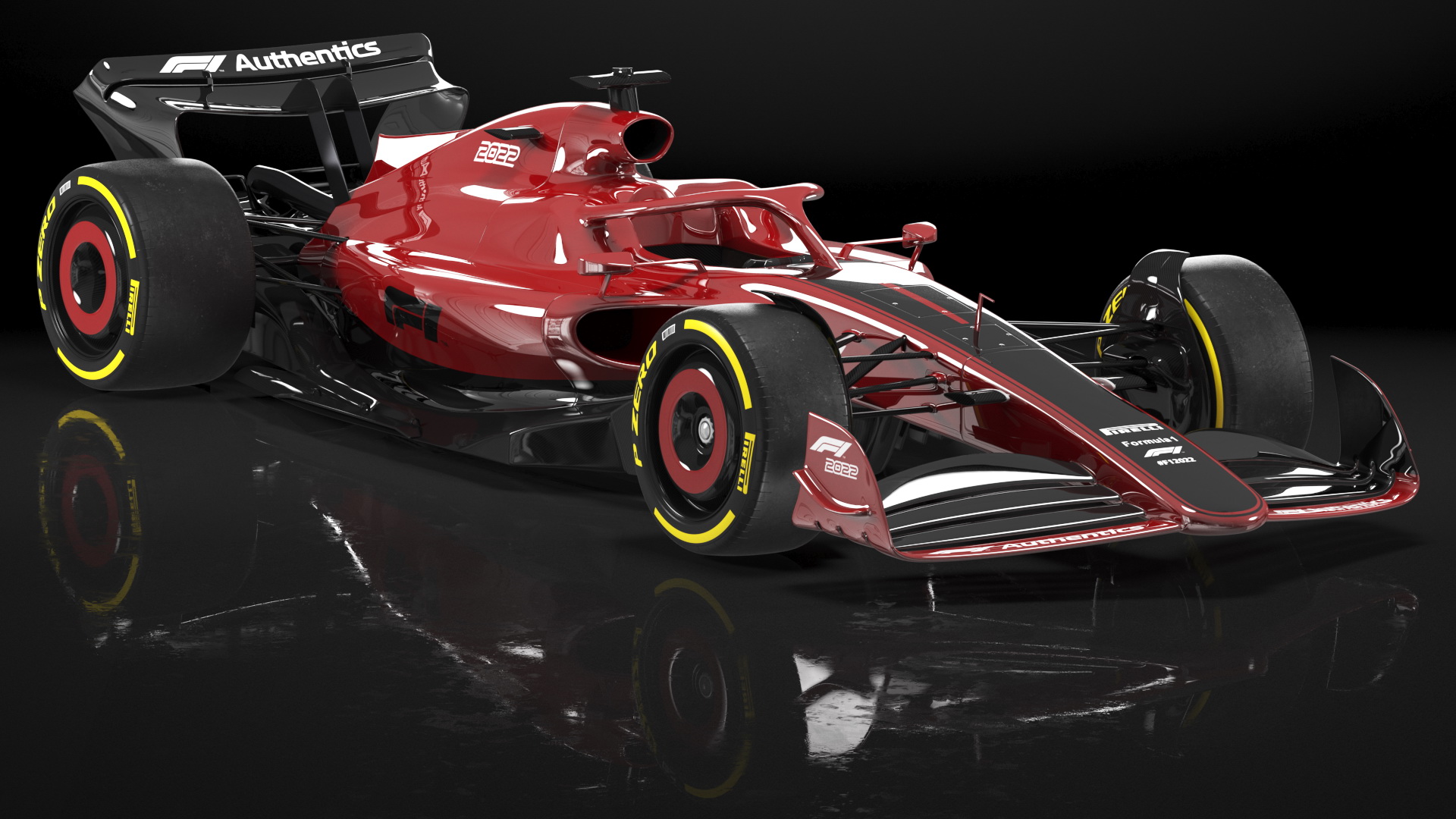 3D model Formula 1 2022 Red Livery