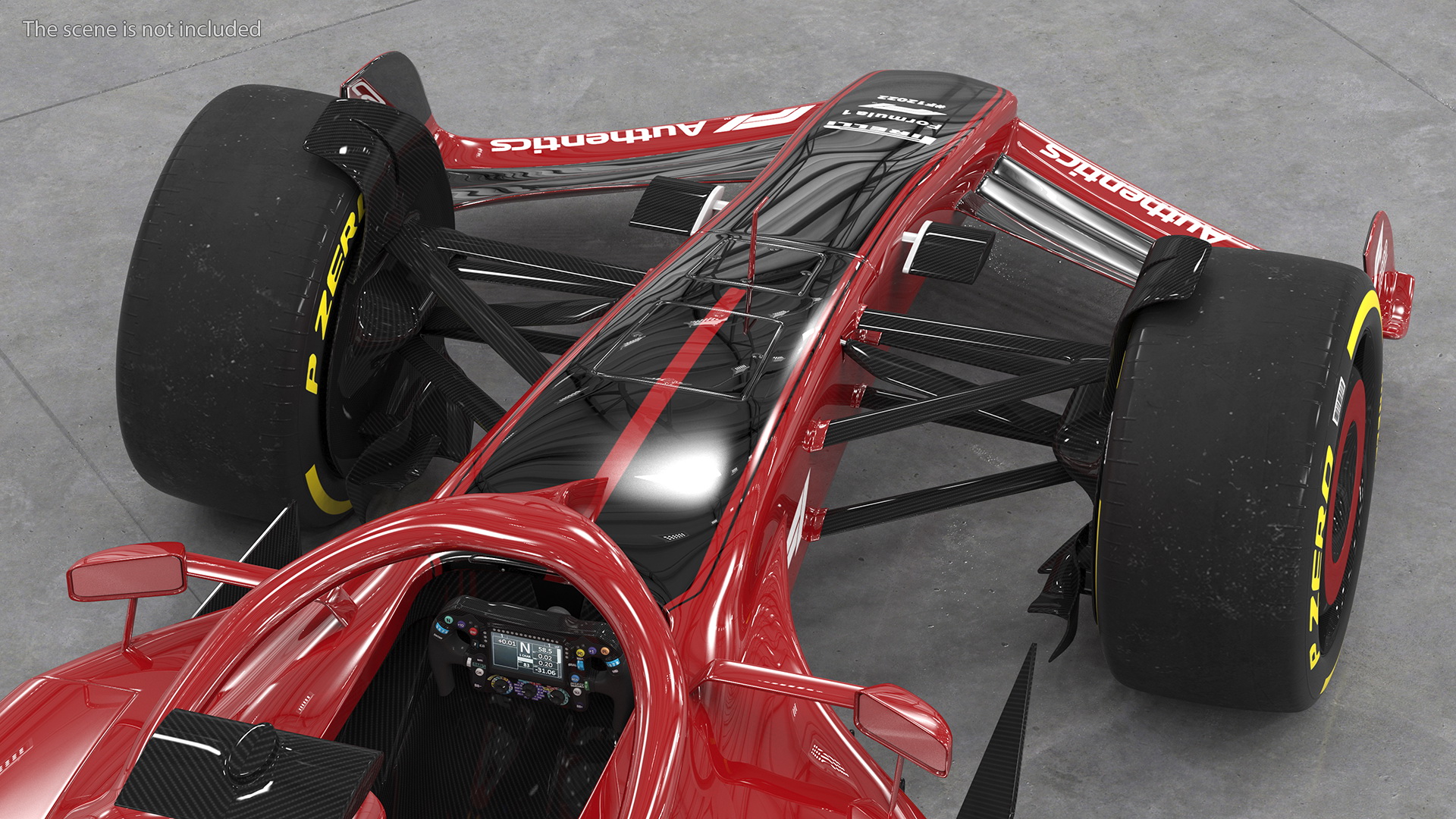3D model Formula 1 2022 Red Livery