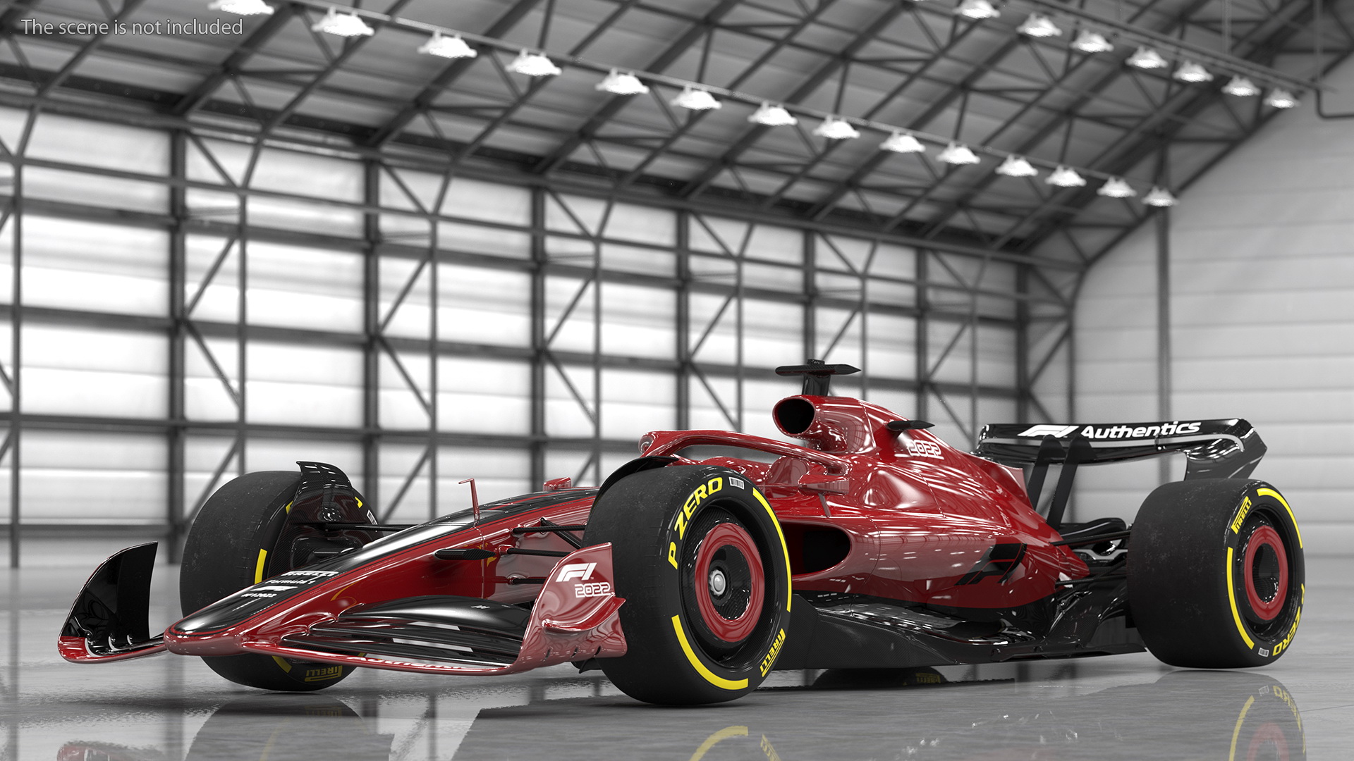 3D model Formula 1 2022 Red Livery