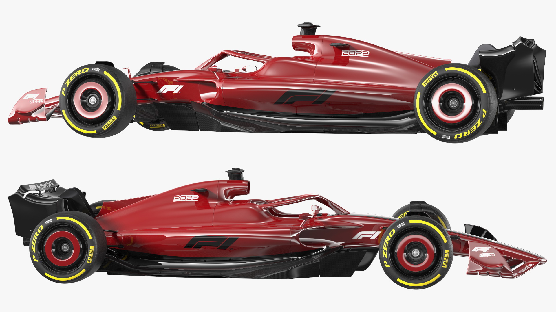 3D model Formula 1 2022 Red Livery