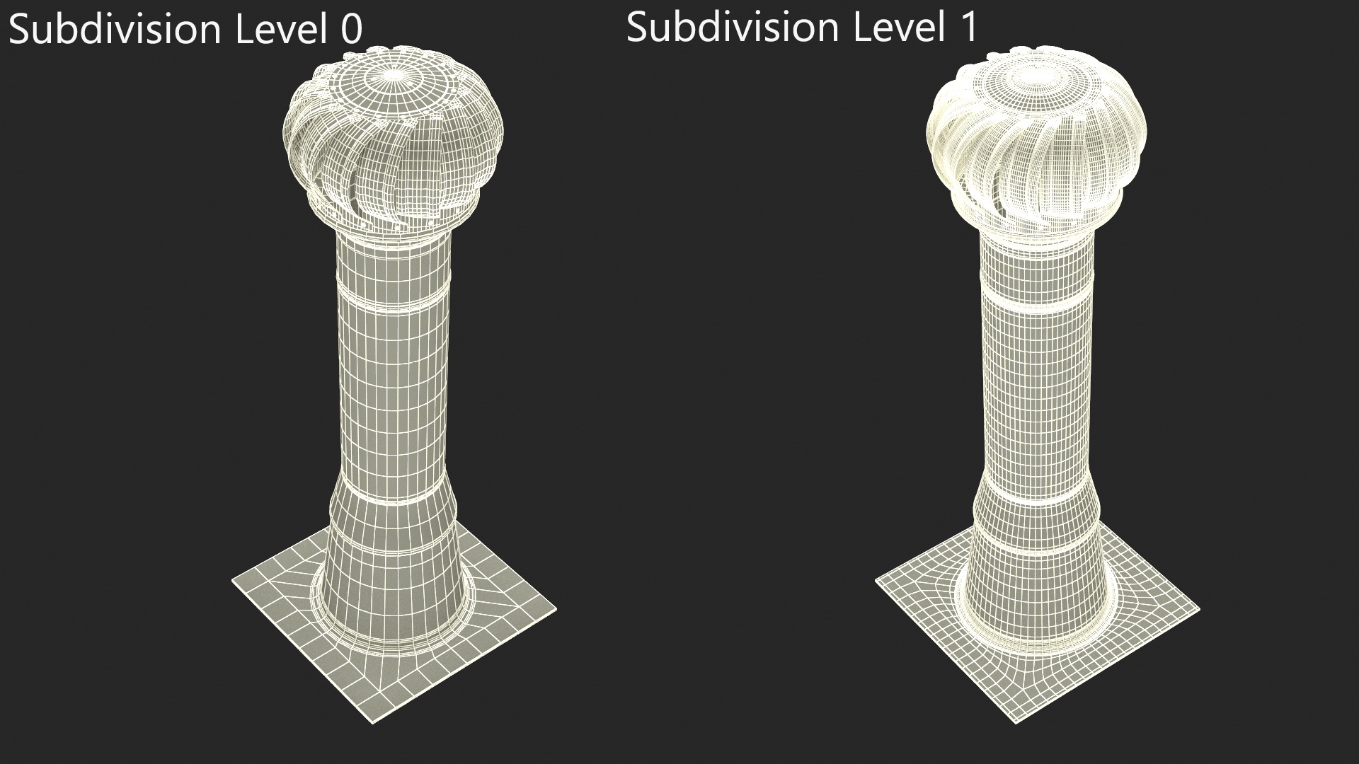 3D Stainless Steel Chimney with Spherical Cowl model