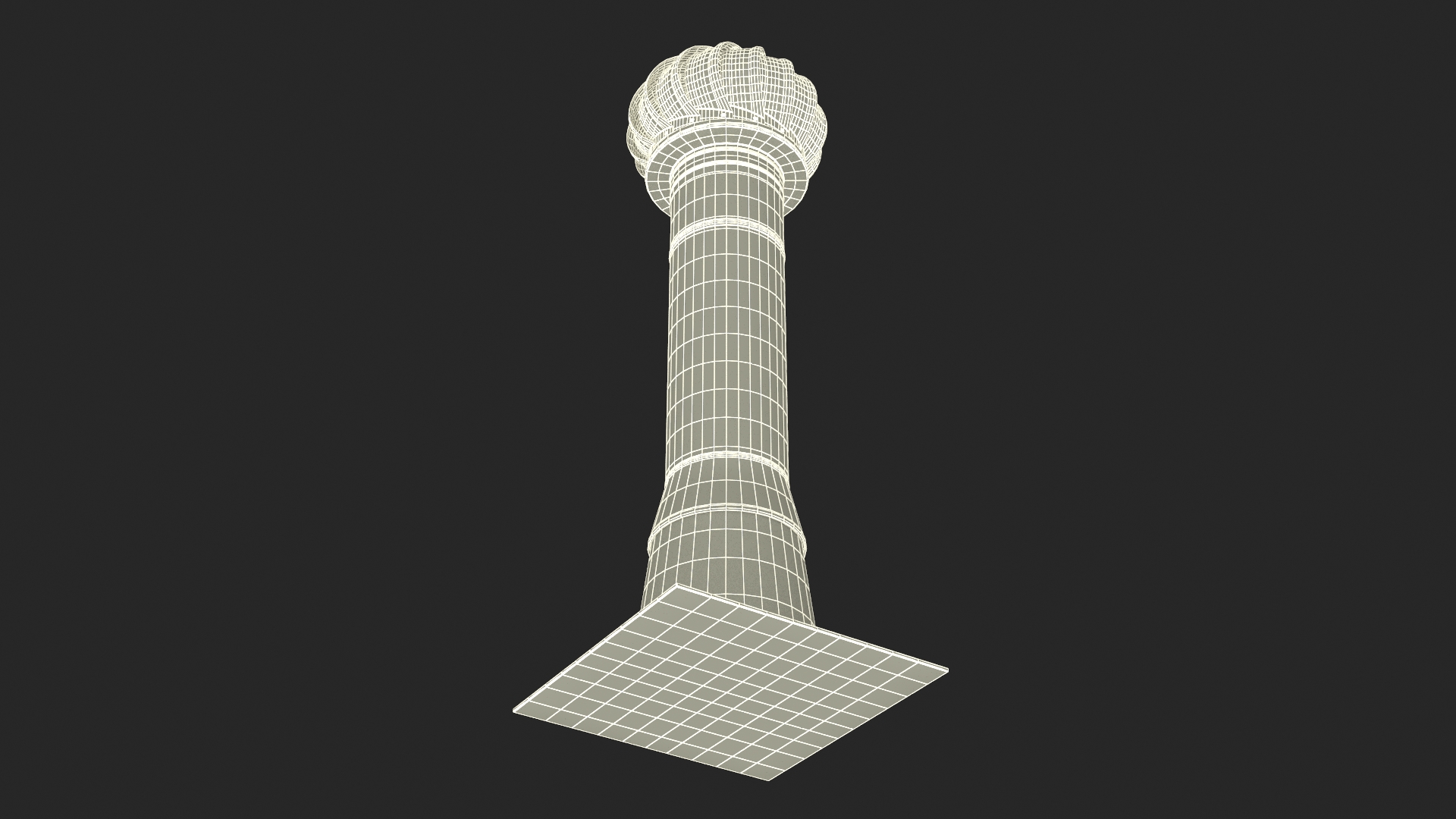 3D Stainless Steel Chimney with Spherical Cowl model