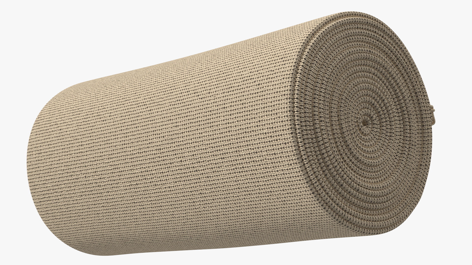 3D model Rolled Elastic Bandage Beige with Clamps