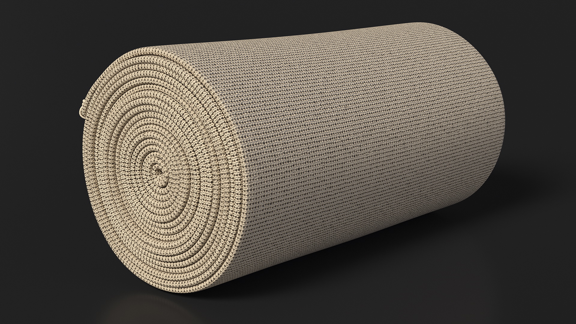 3D model Rolled Elastic Bandage Beige with Clamps