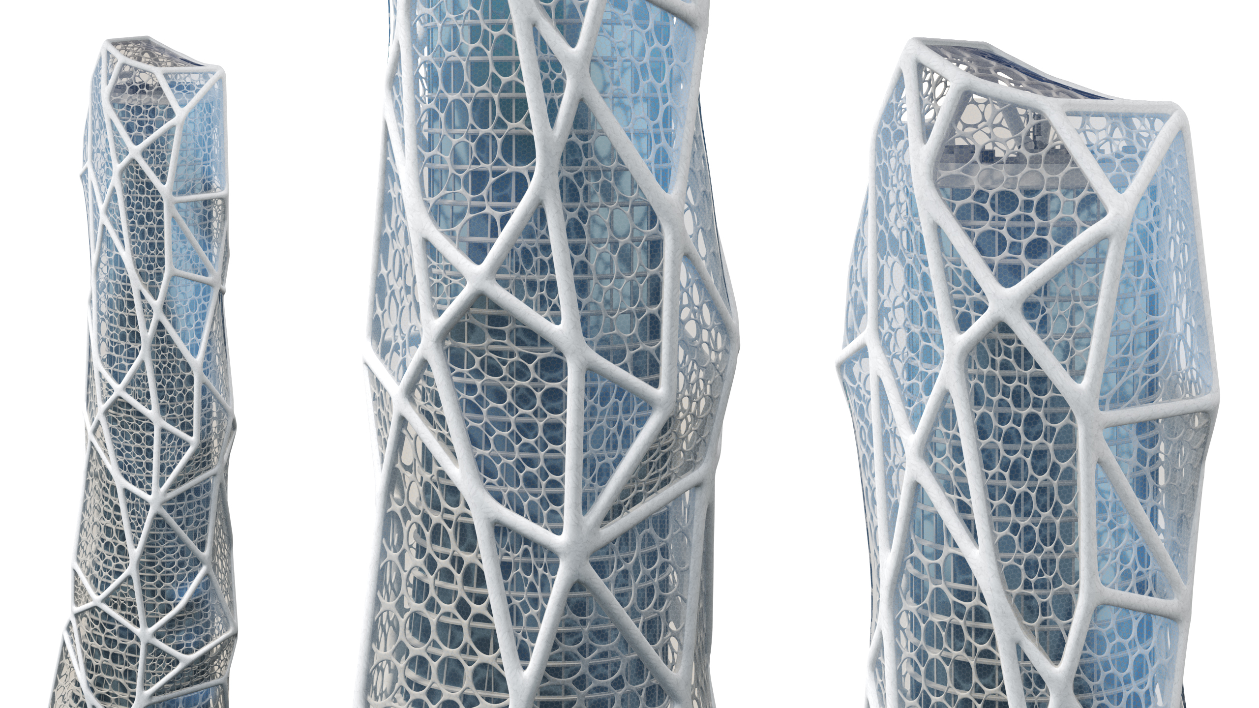 3D Futuristic Bionic Skyscraper model
