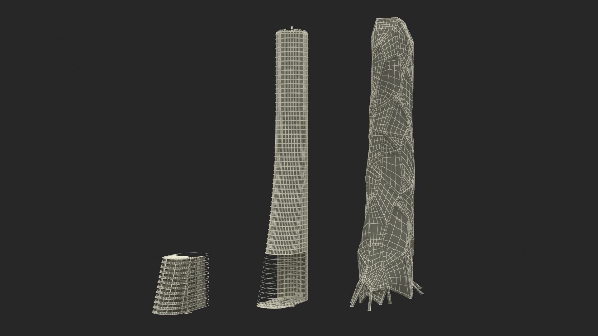 3D Futuristic Bionic Skyscraper model