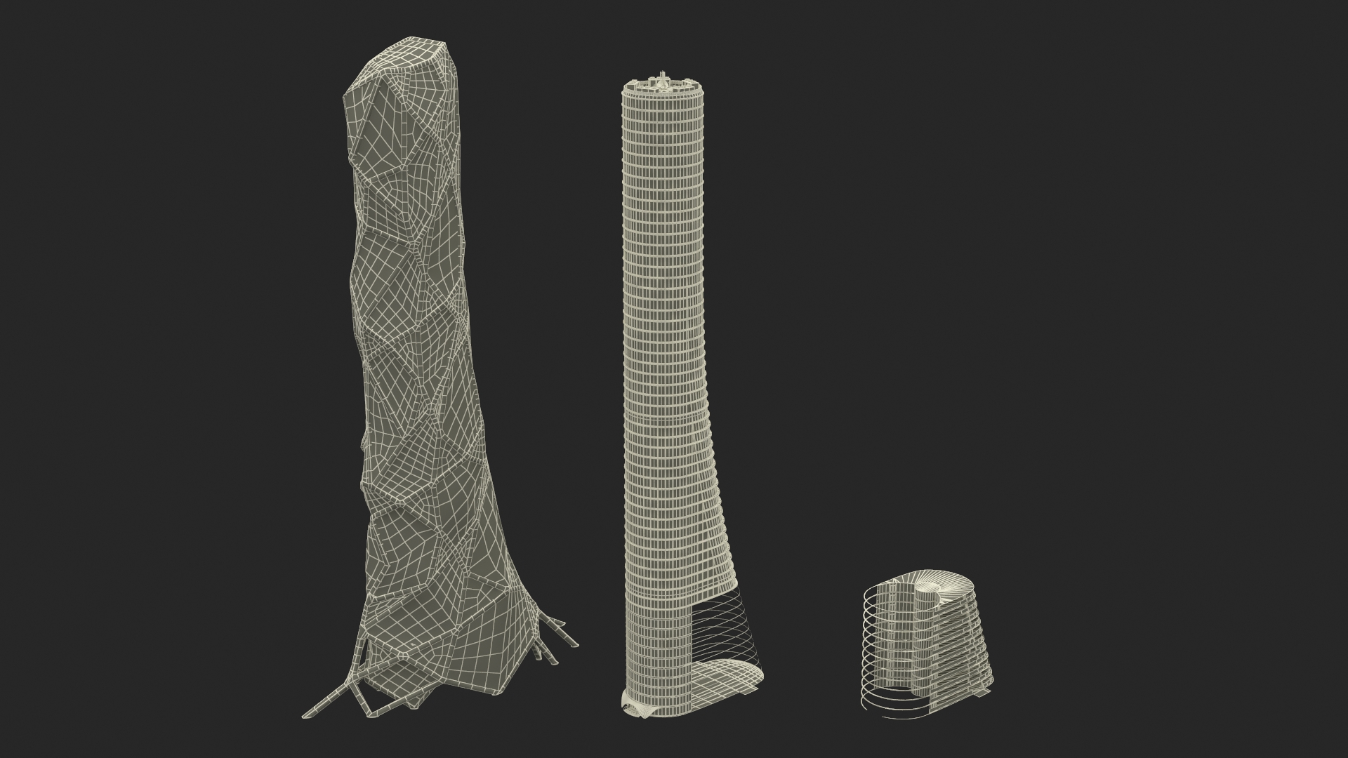 3D Futuristic Bionic Skyscraper model