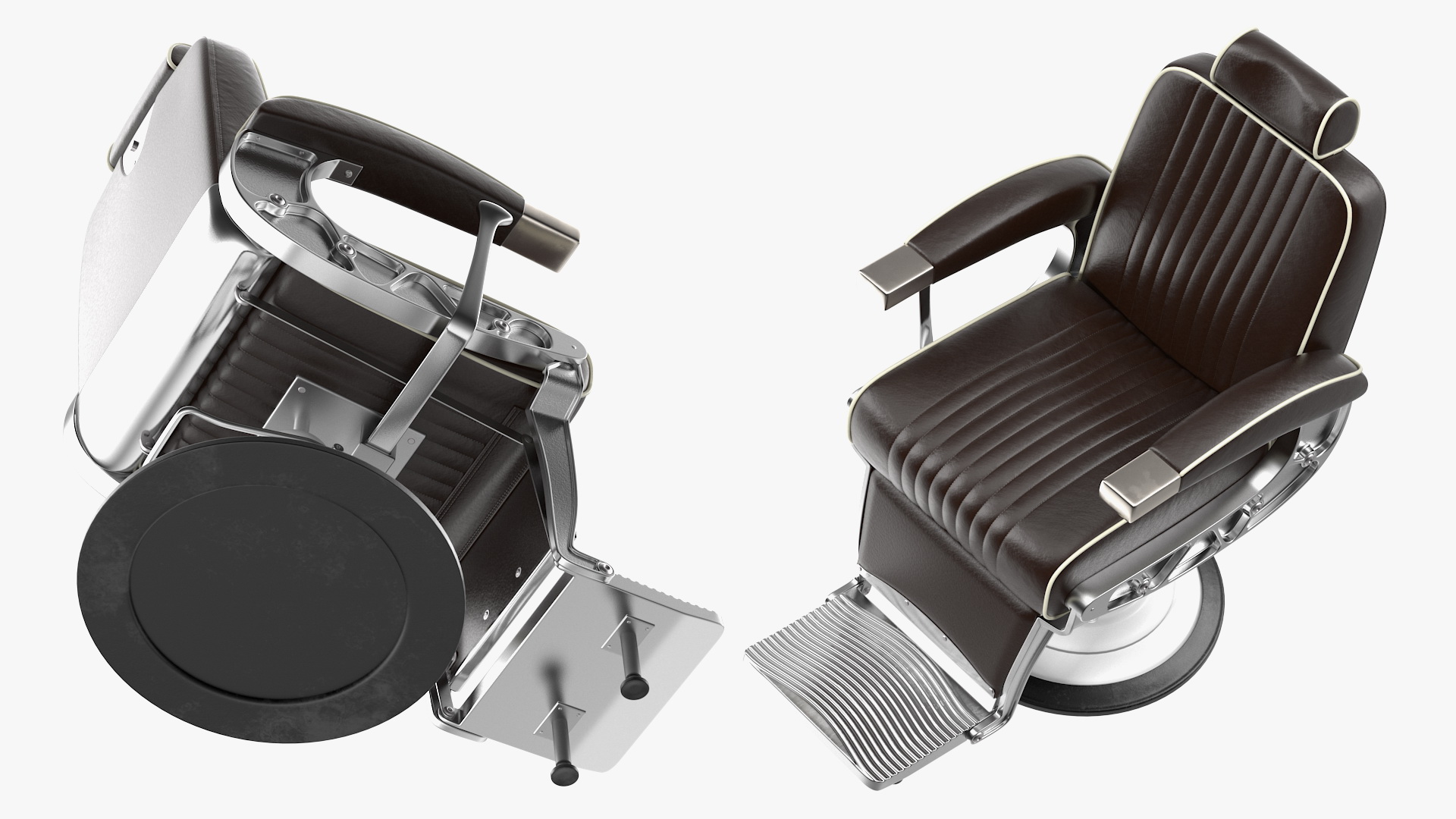 3D model Vintage Barber Chair