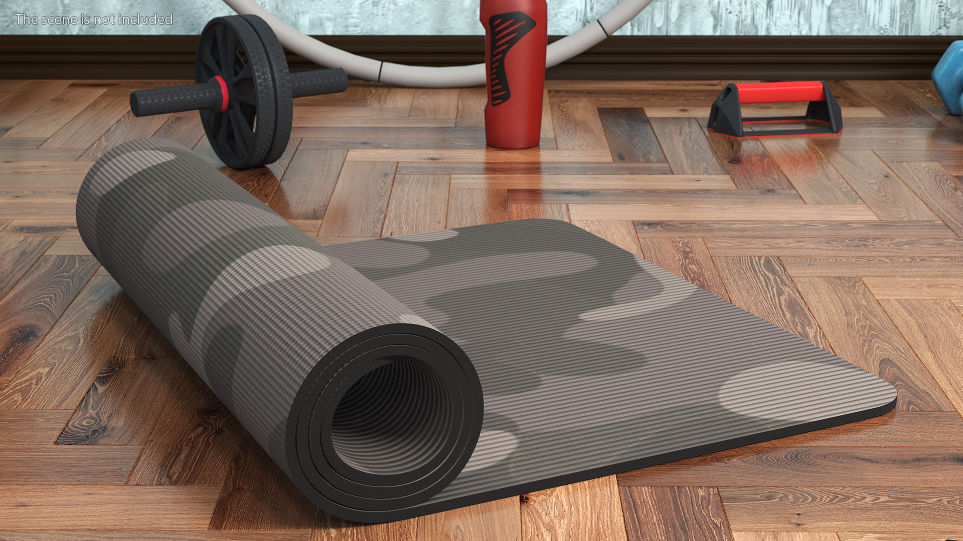 3D model Yoga Mat Rolled Camo