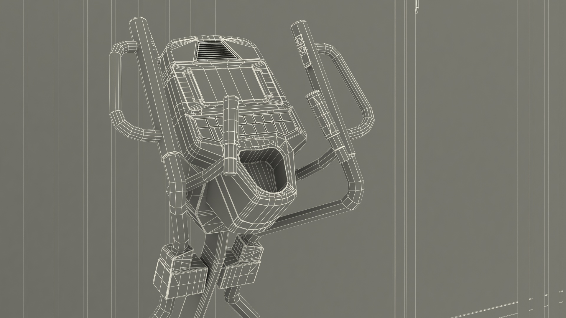 3D High-tech Gym model