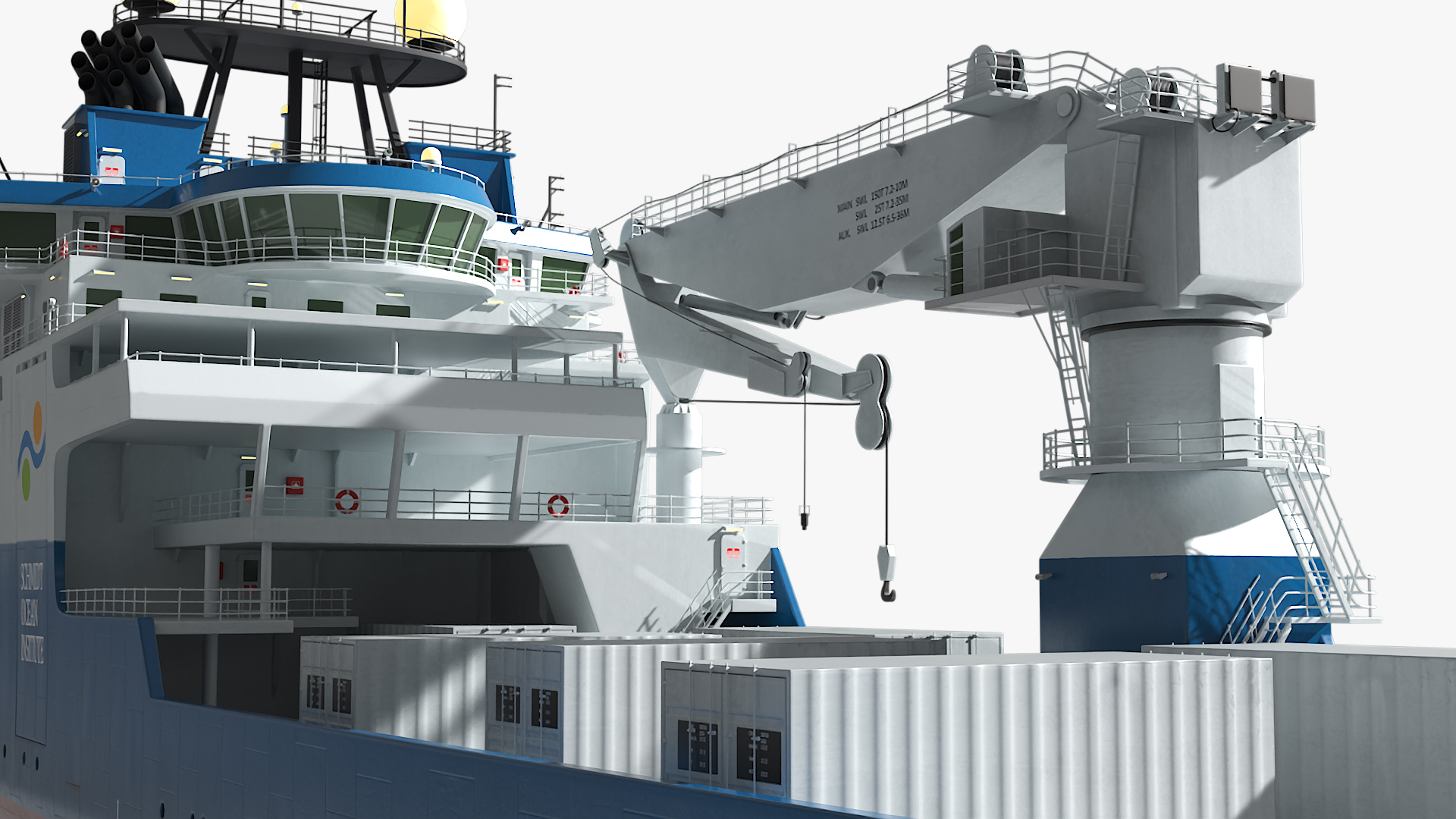 3D model Falkor Too Construction Vessel