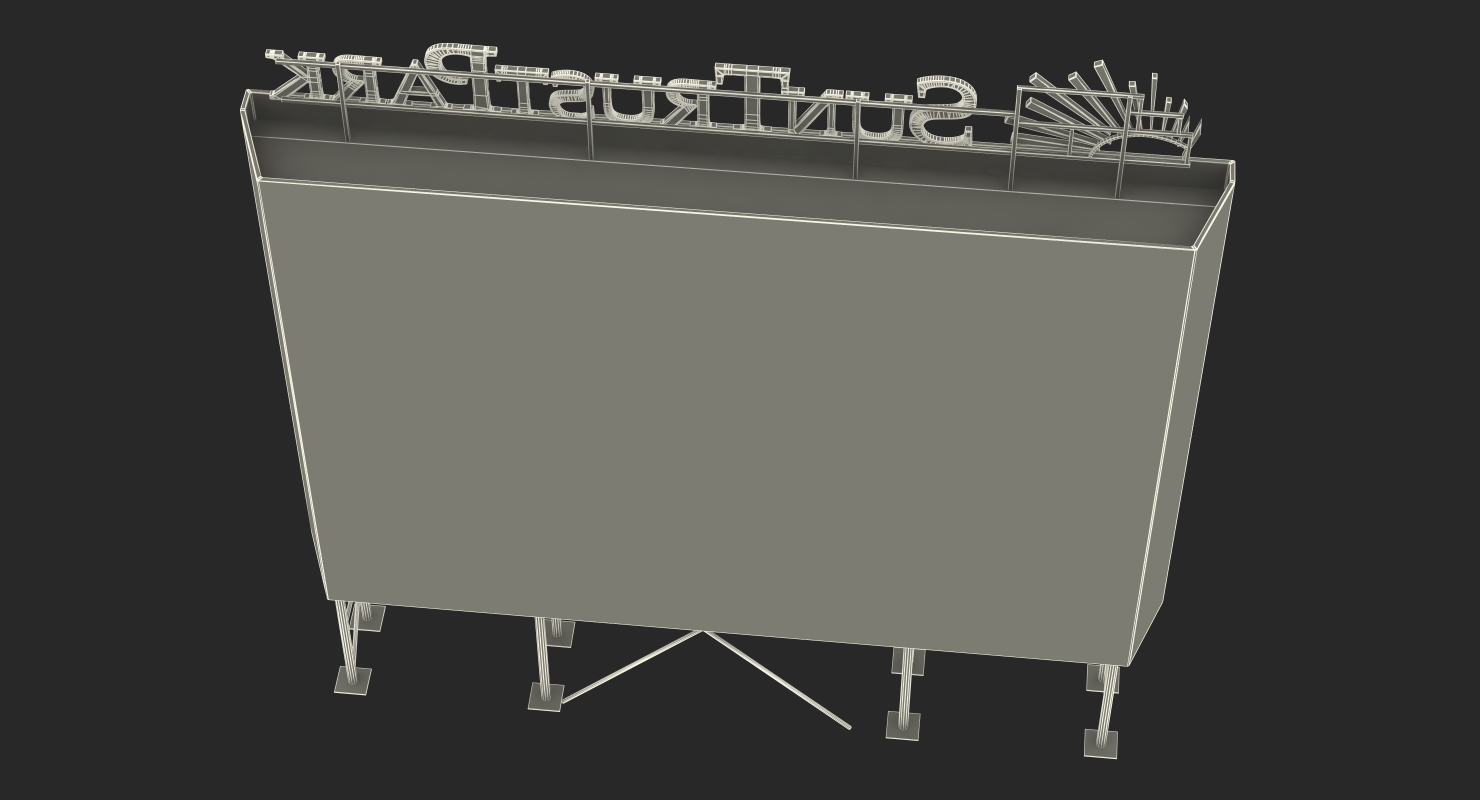 3D Stadium Scoreboard model