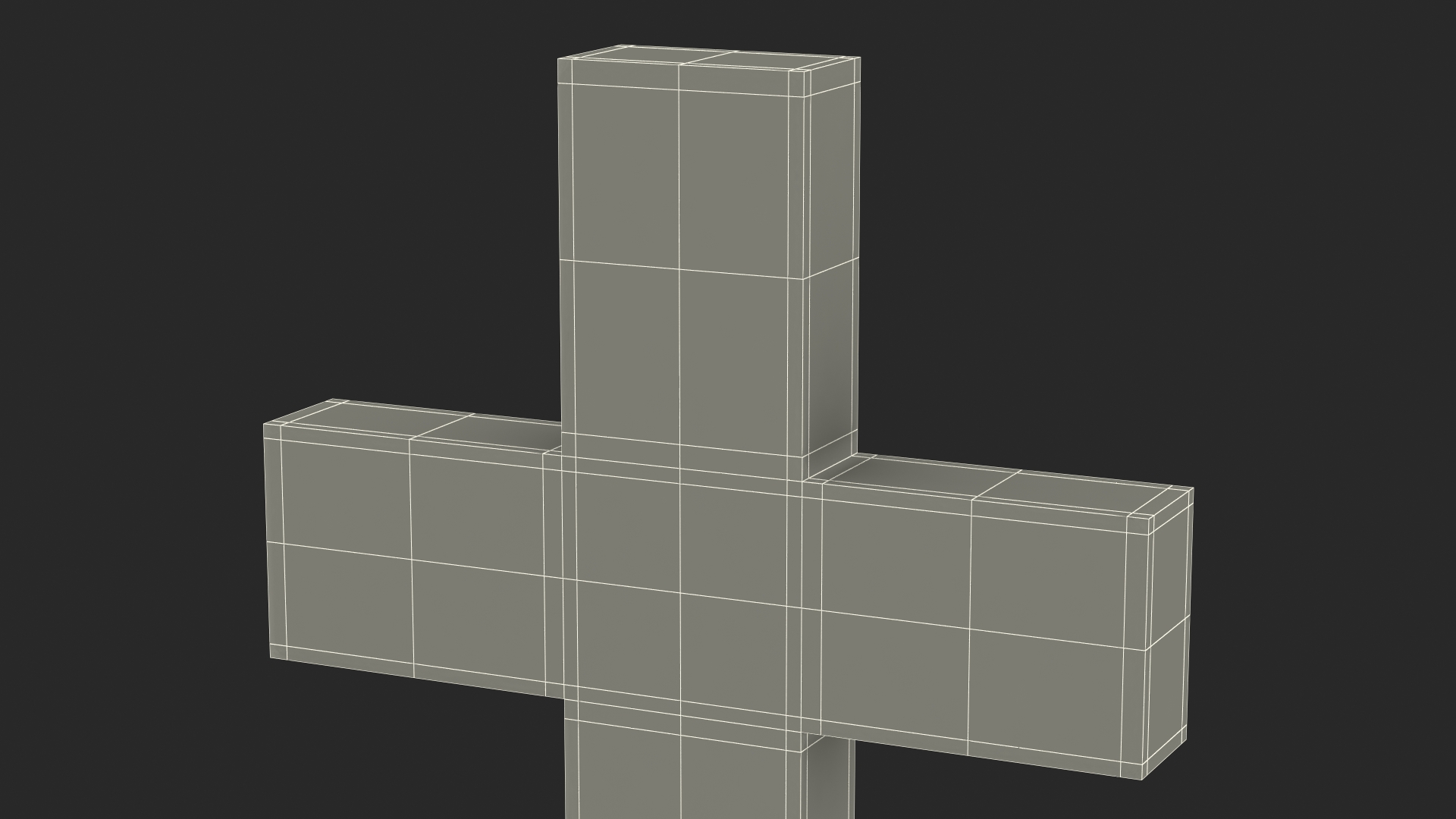3D Marble Cross Memorial