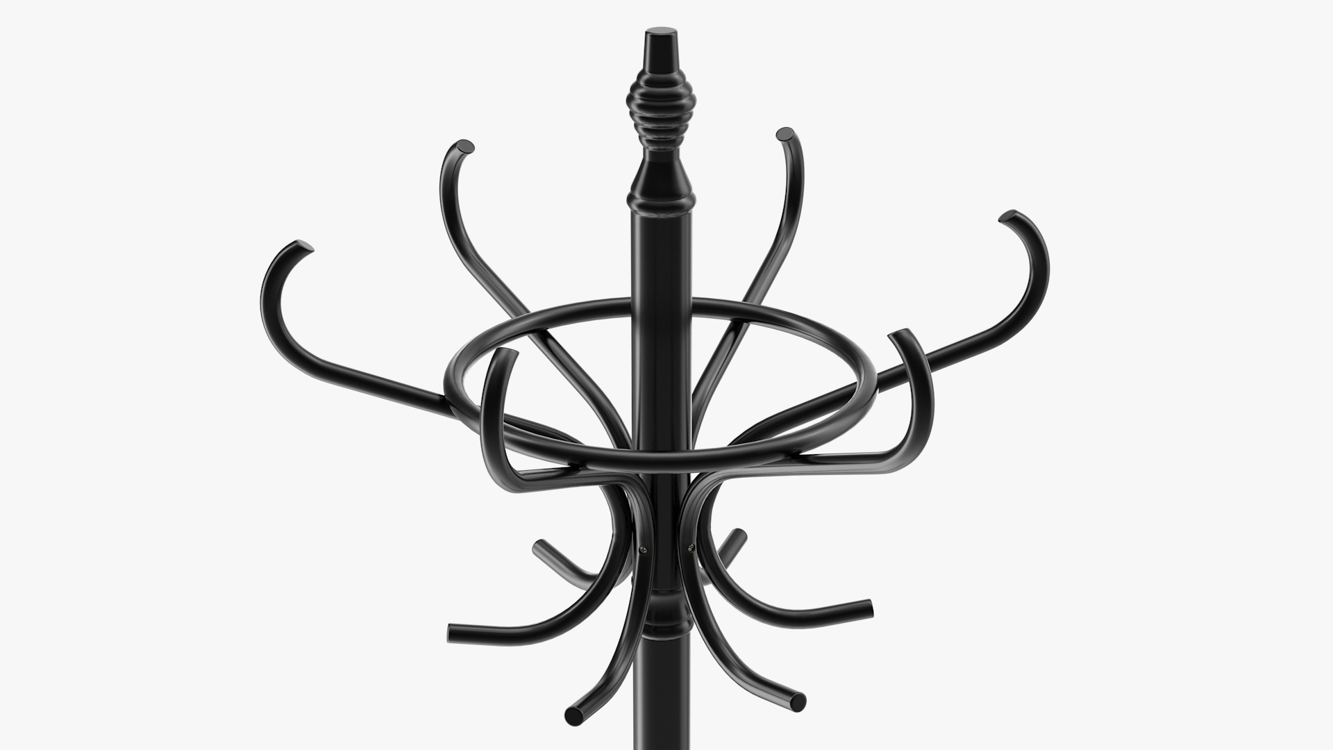 3D Black Coat Stand