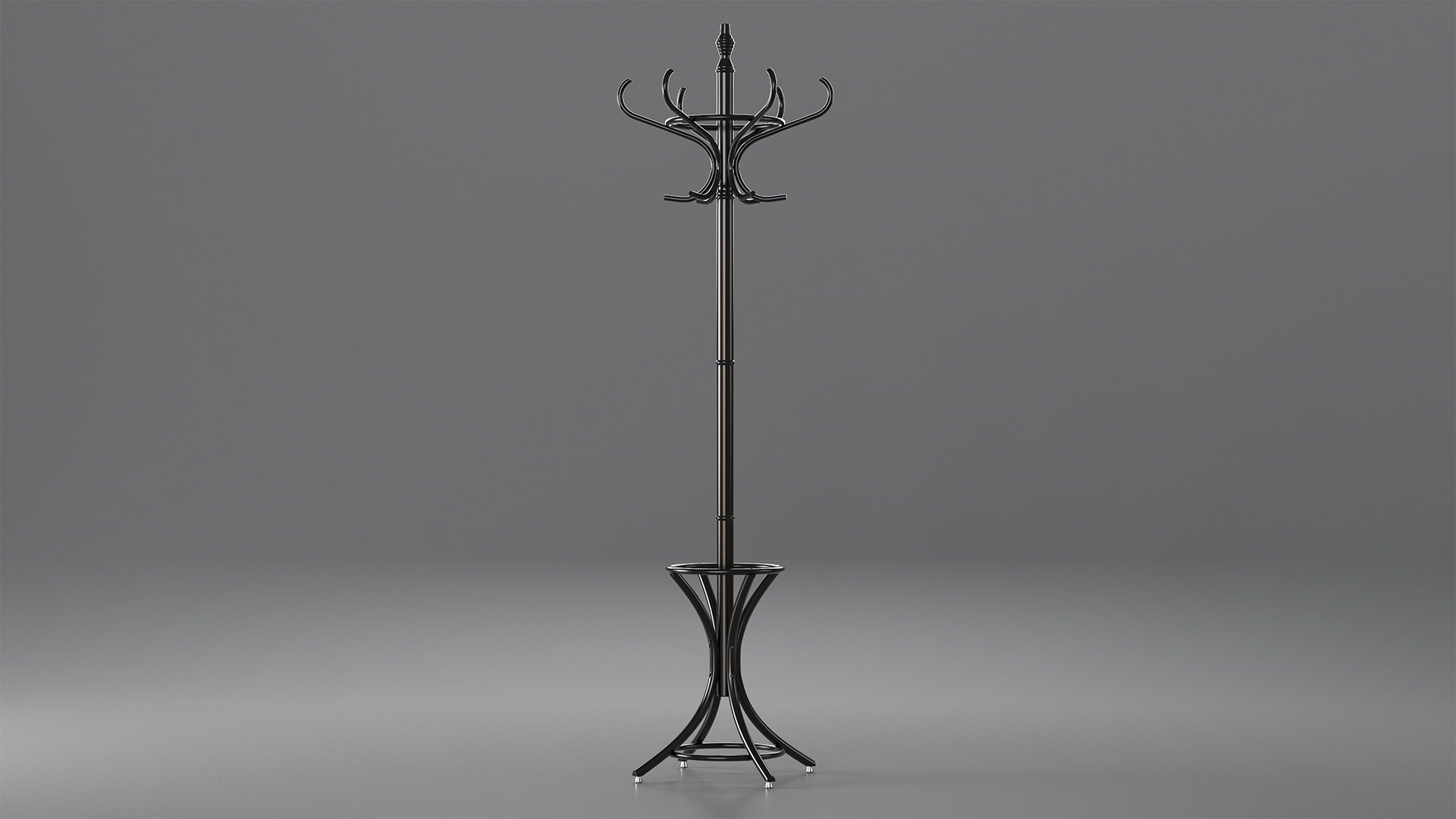 3D Black Coat Stand