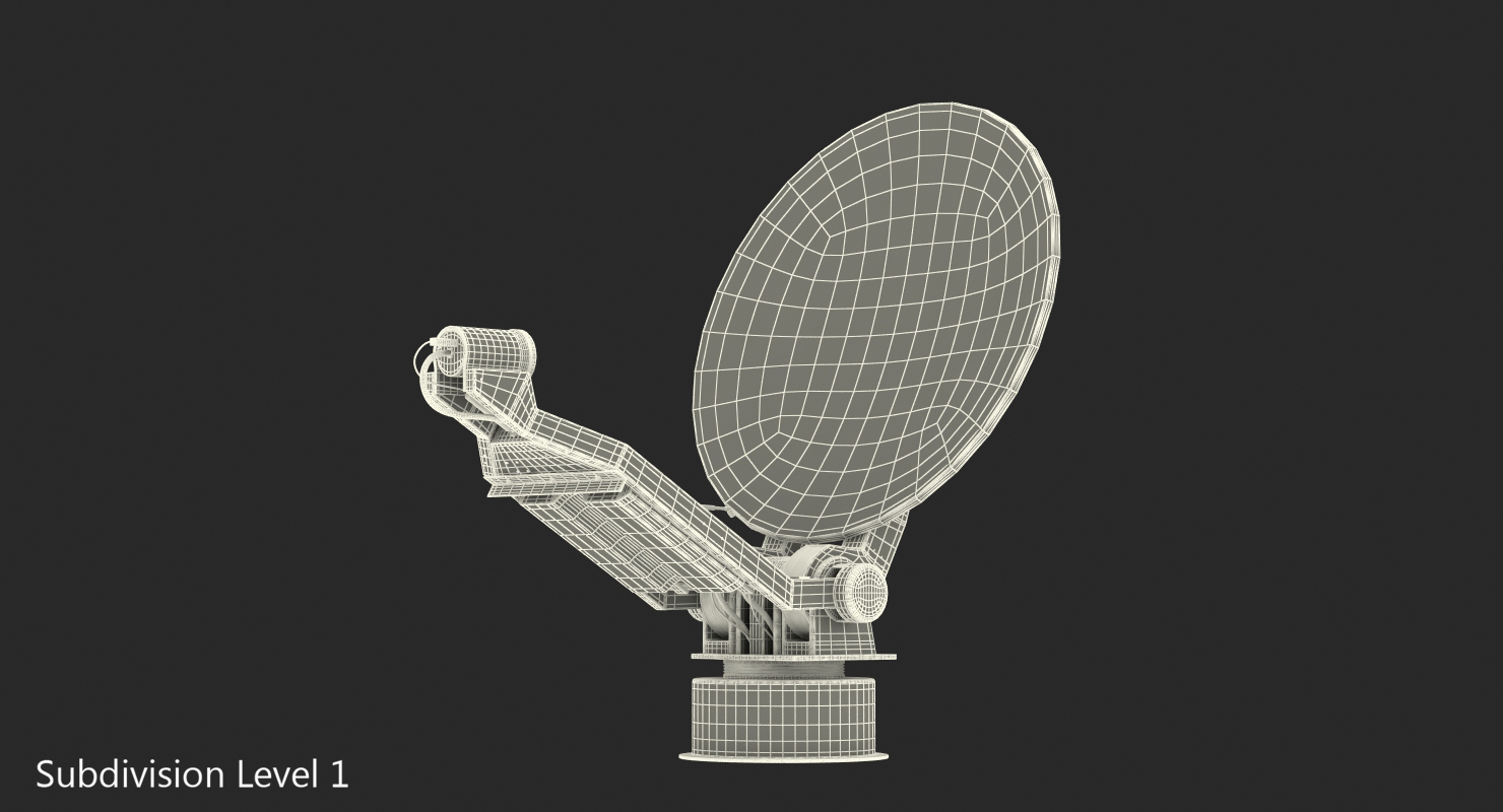 3D Mobile Satellite Dish