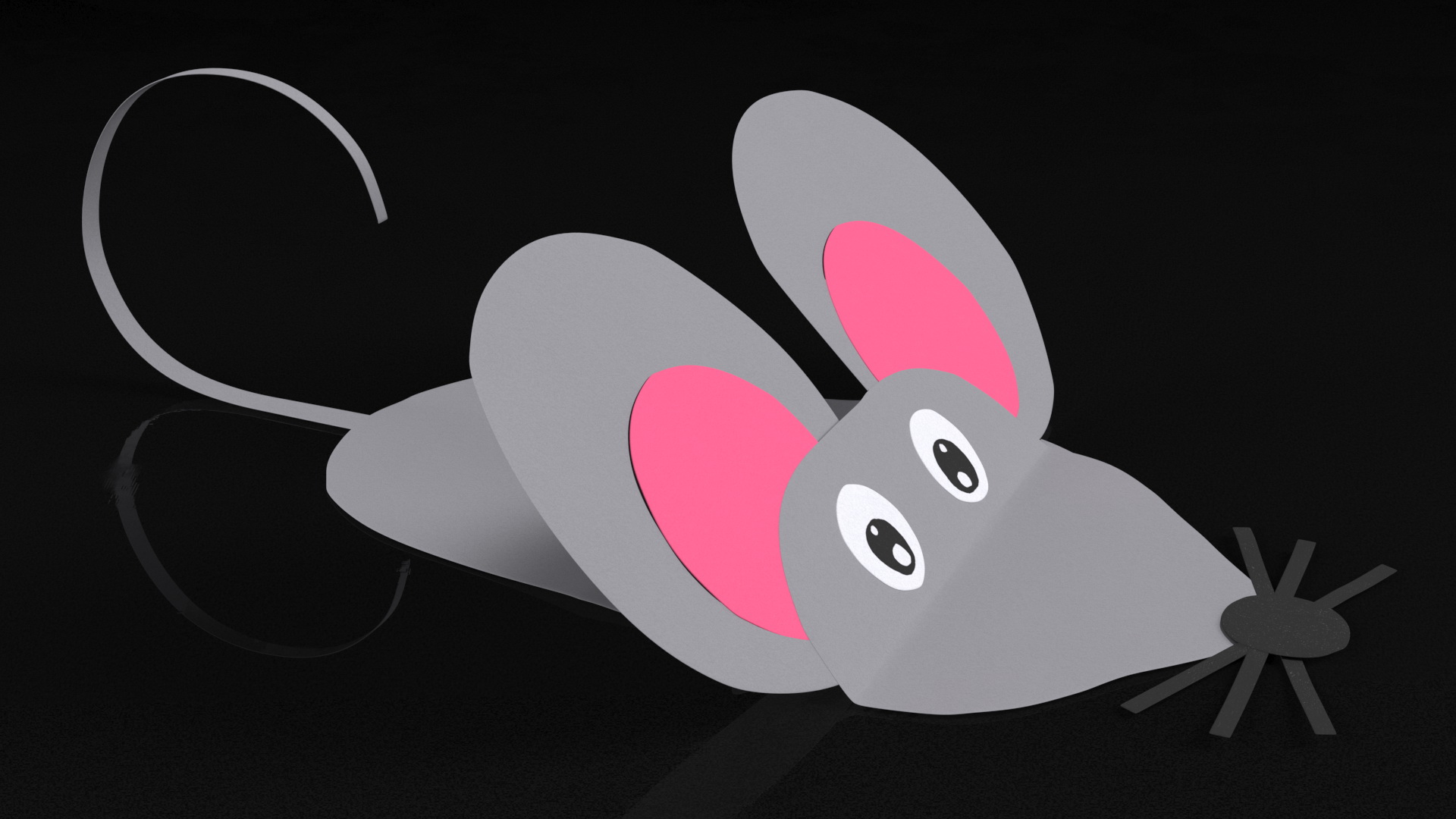 3D Craft Paper Toy Mouse