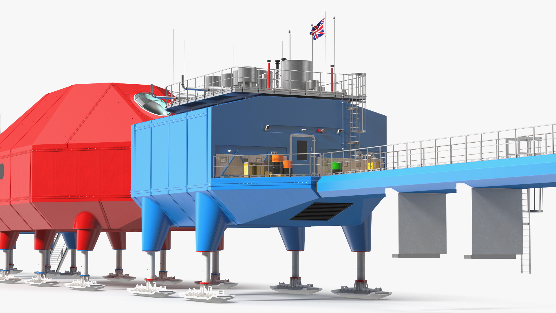 3D Halley VI Research Antarctic Station