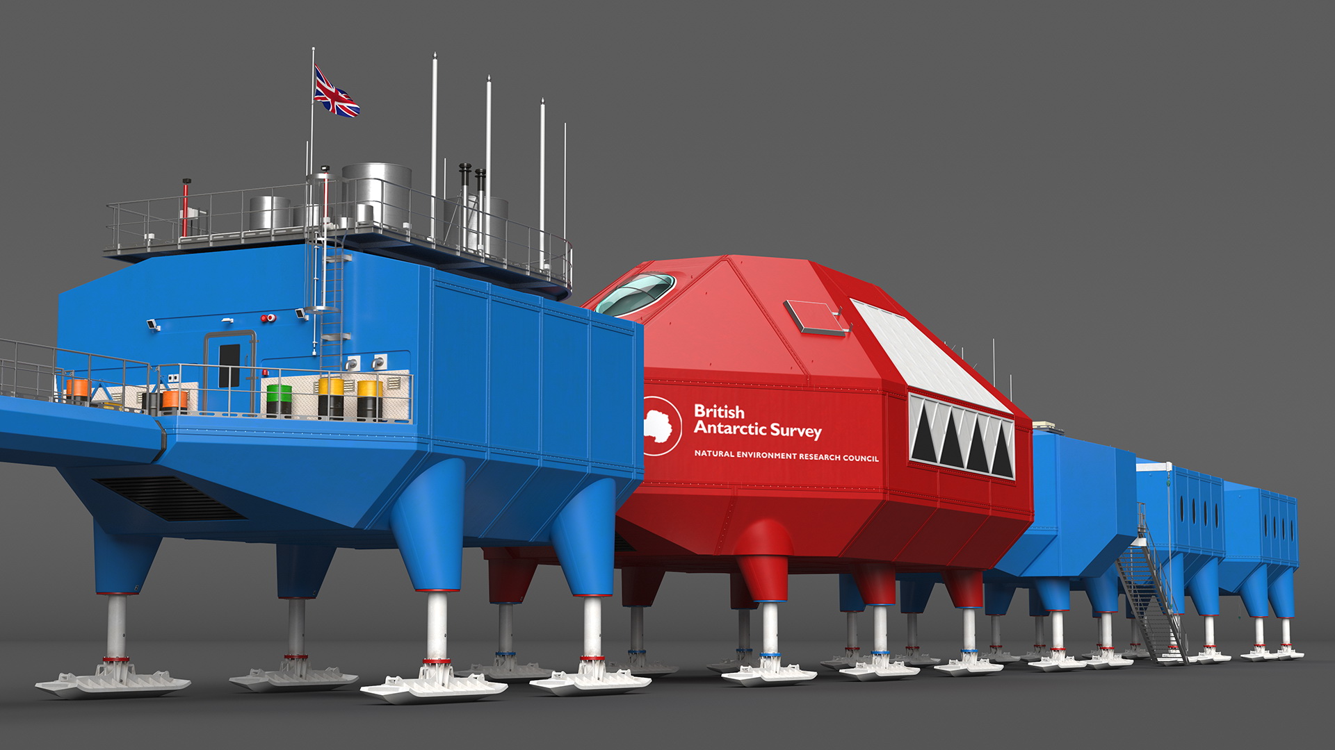 3D Halley VI Research Antarctic Station