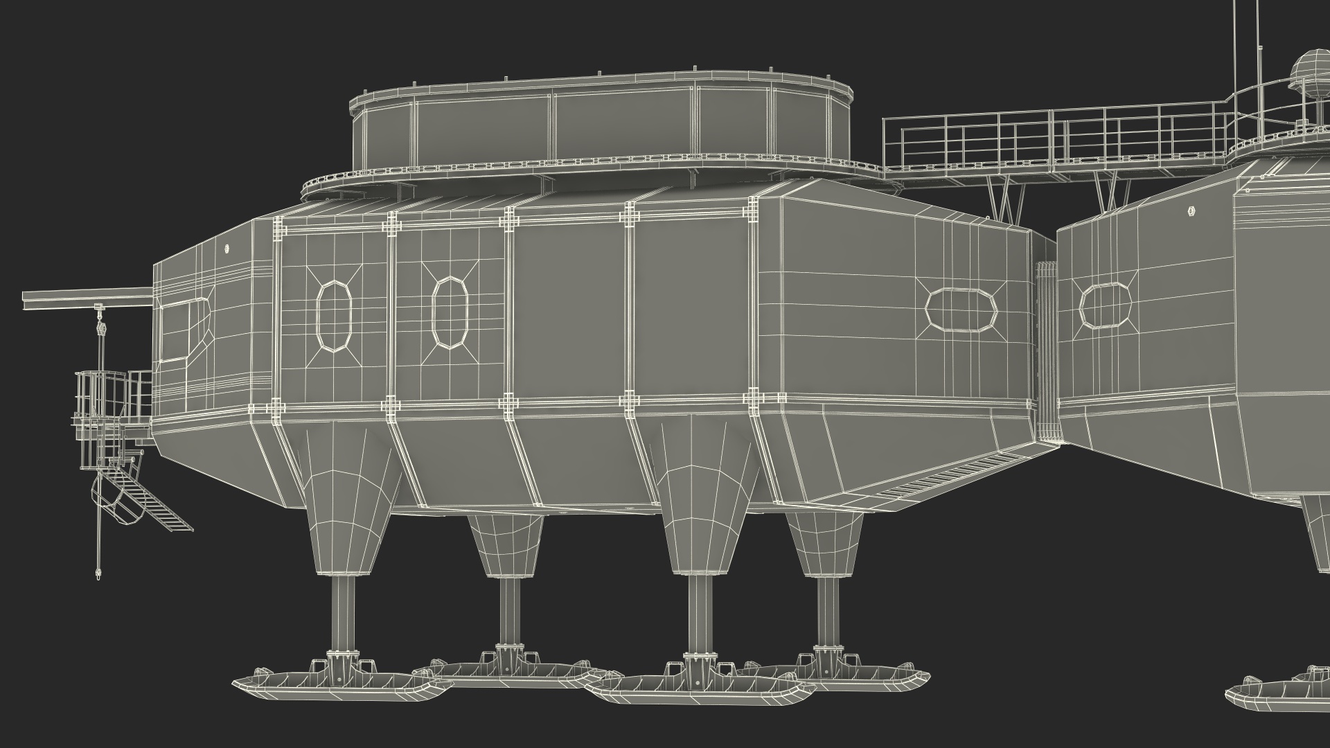 3D Halley VI Research Antarctic Station