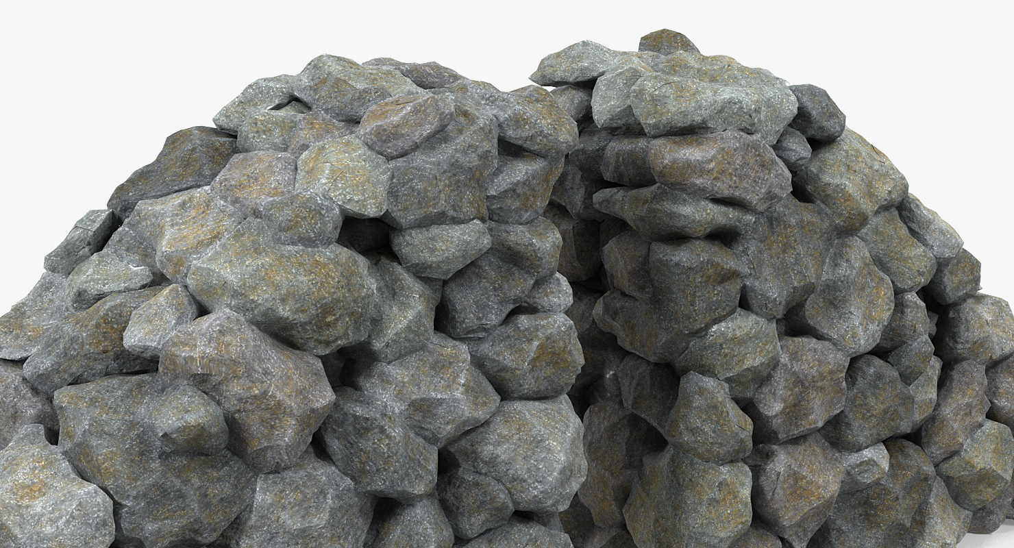 3D Vintage Masonry Stone Wall