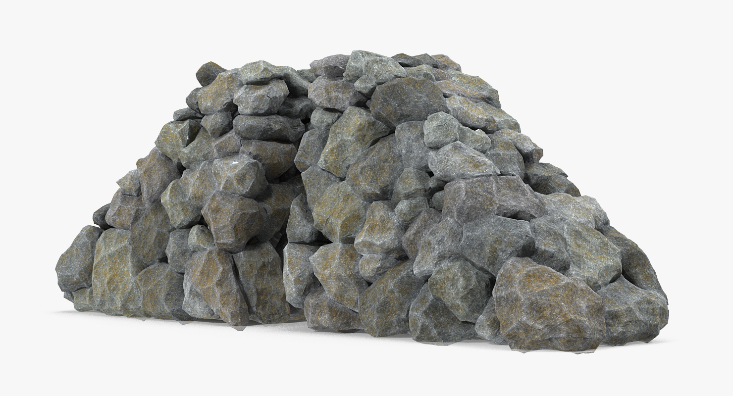 3D Vintage Masonry Stone Wall