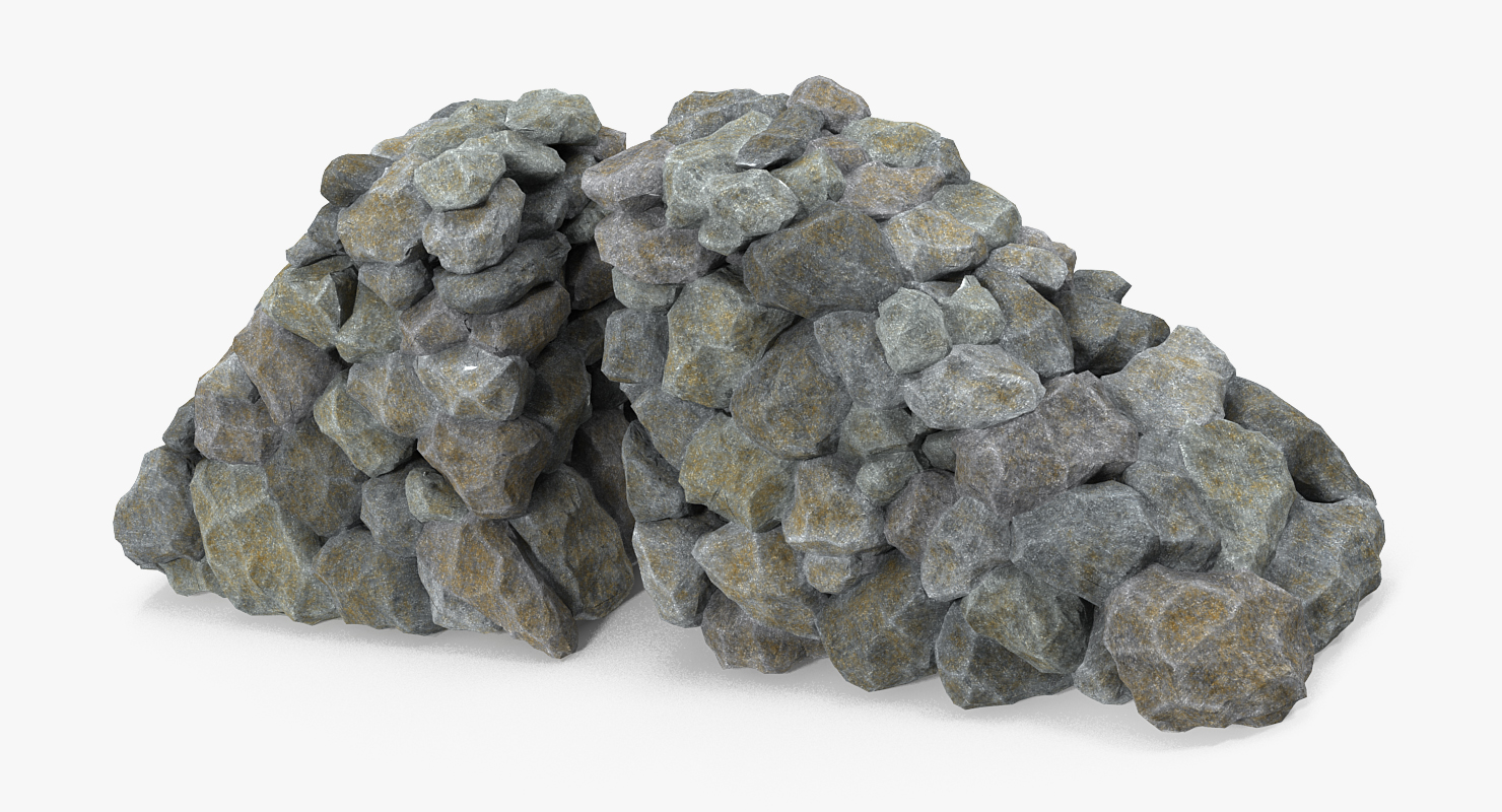 3D Vintage Masonry Stone Wall