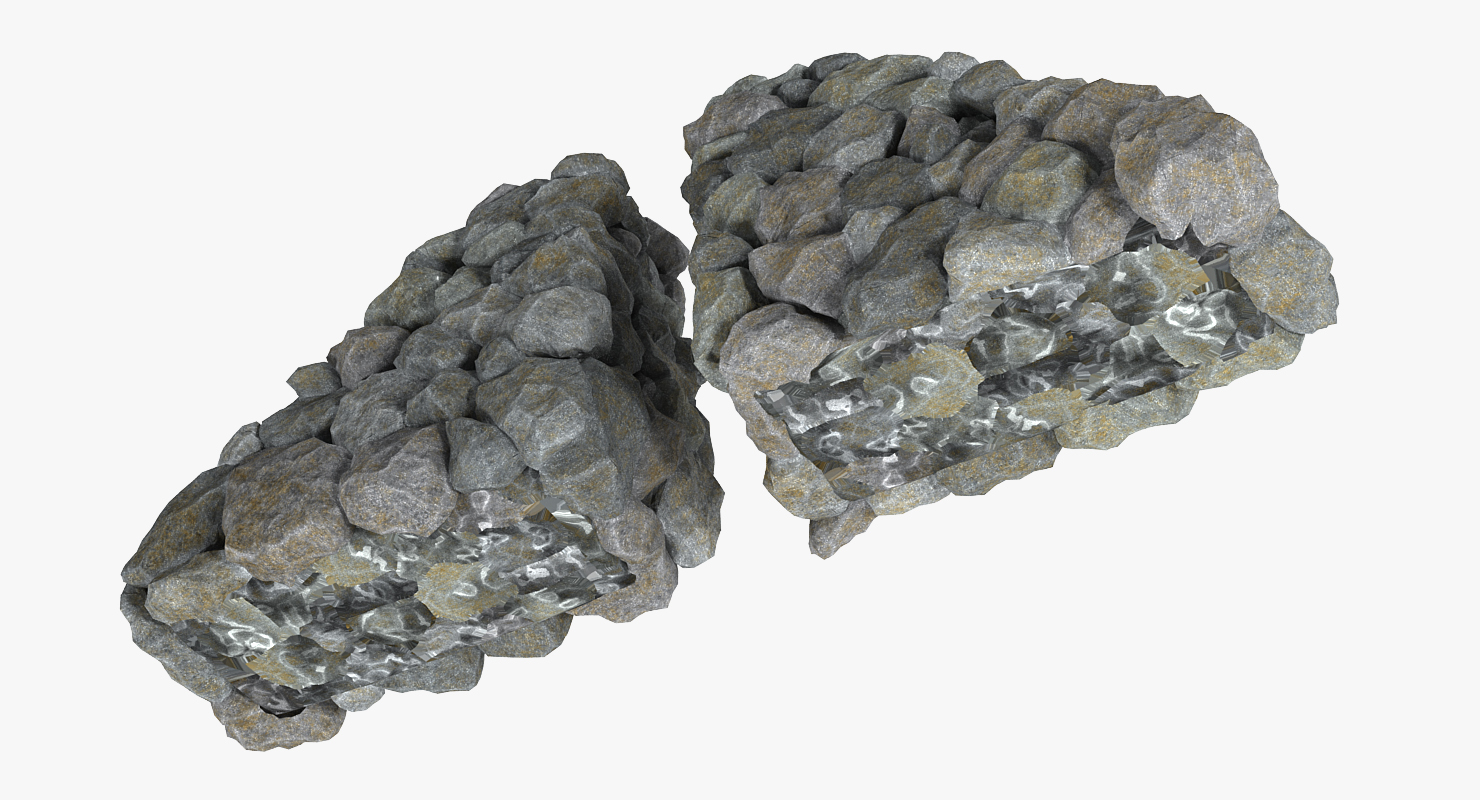 3D Vintage Masonry Stone Wall