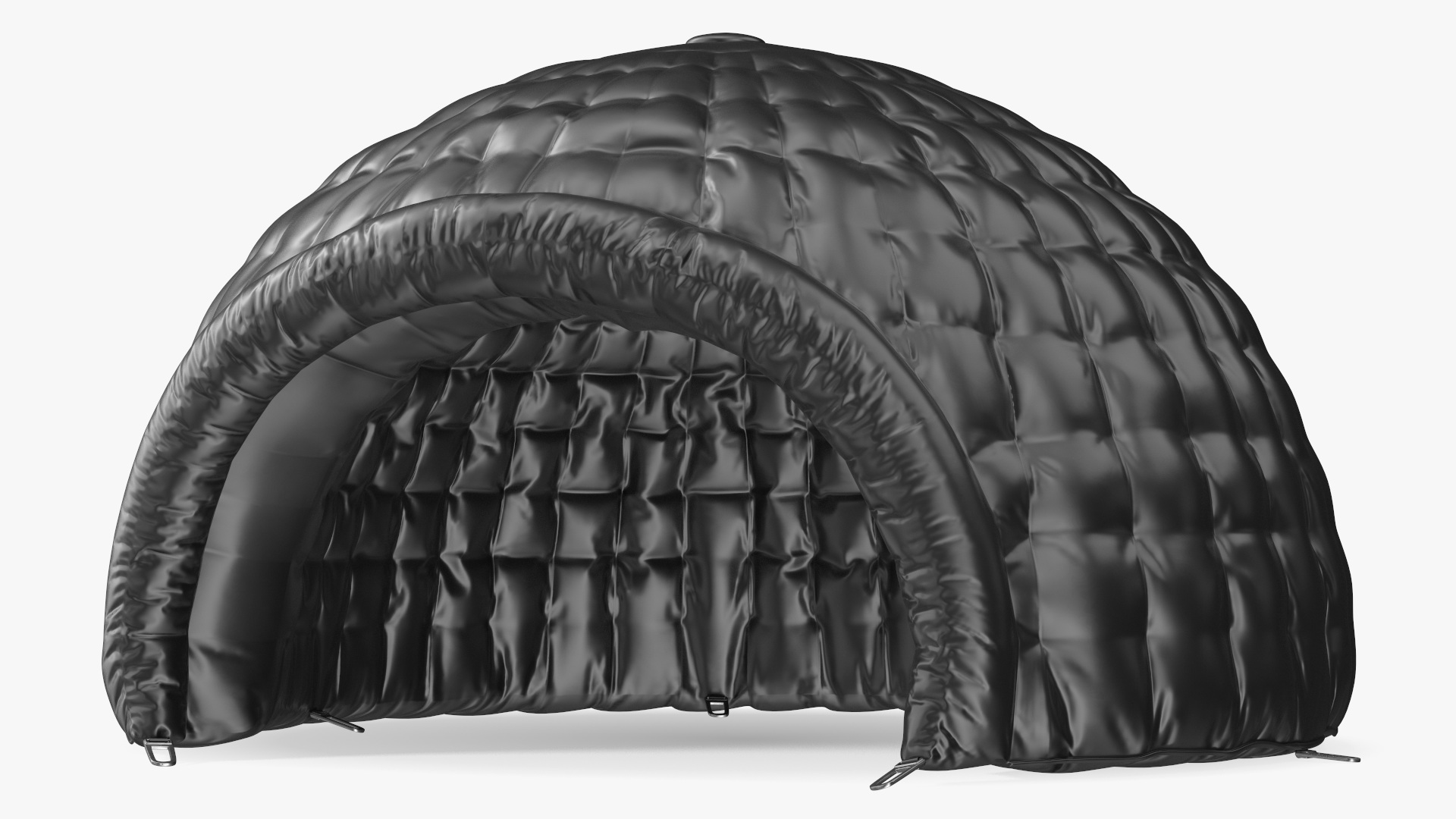 3D Inflatable Dome Tent Black