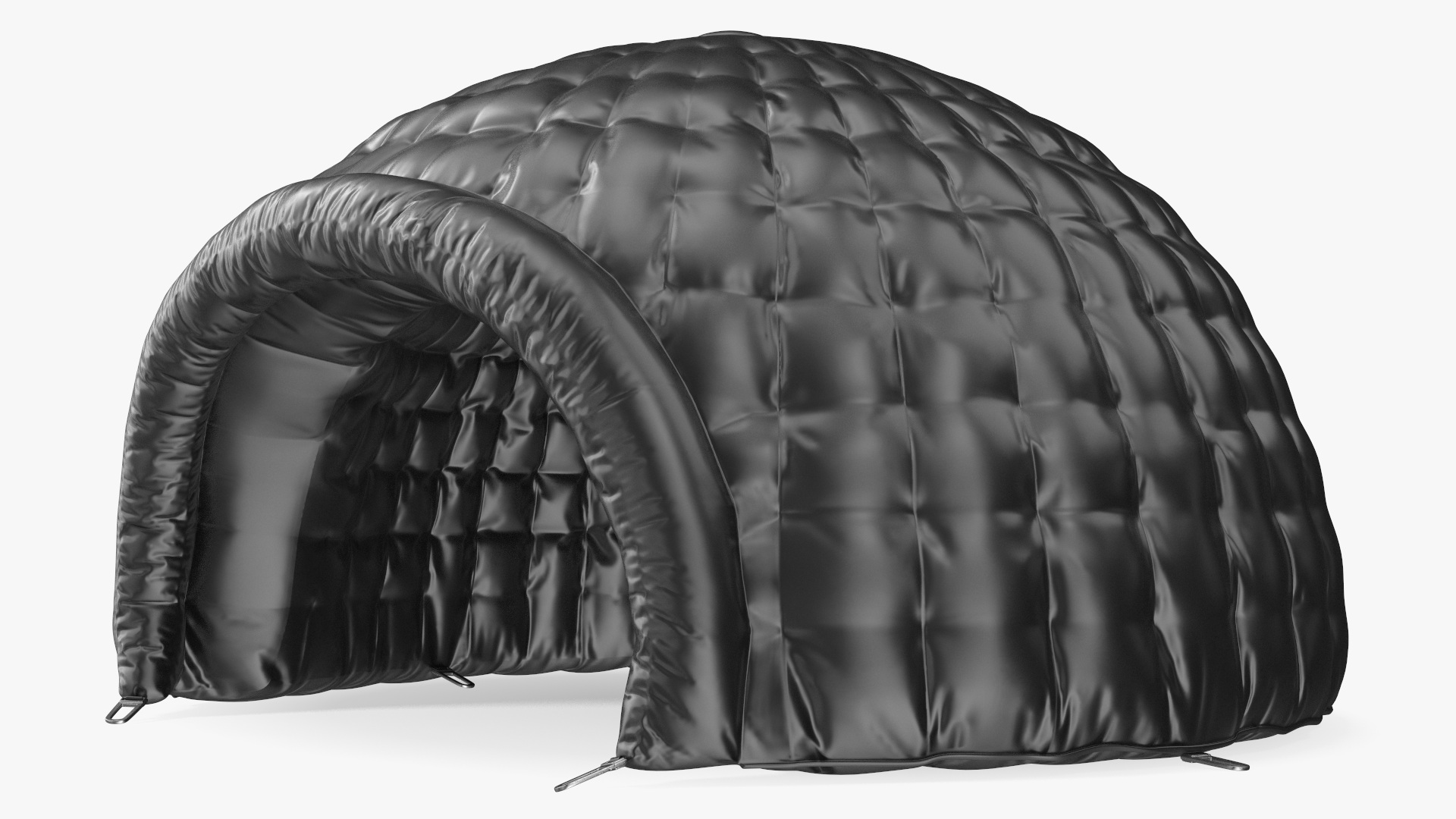 3D Inflatable Dome Tent Black