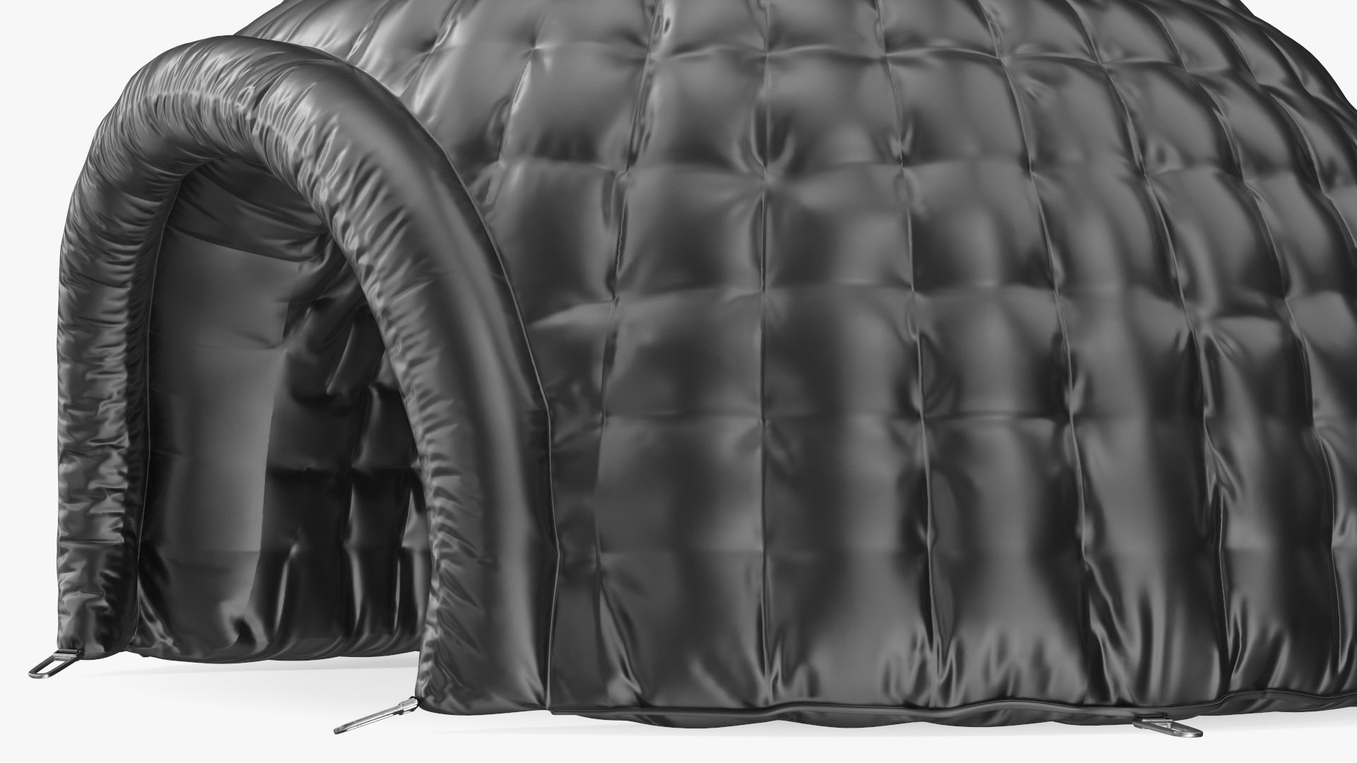 3D Inflatable Dome Tent Black