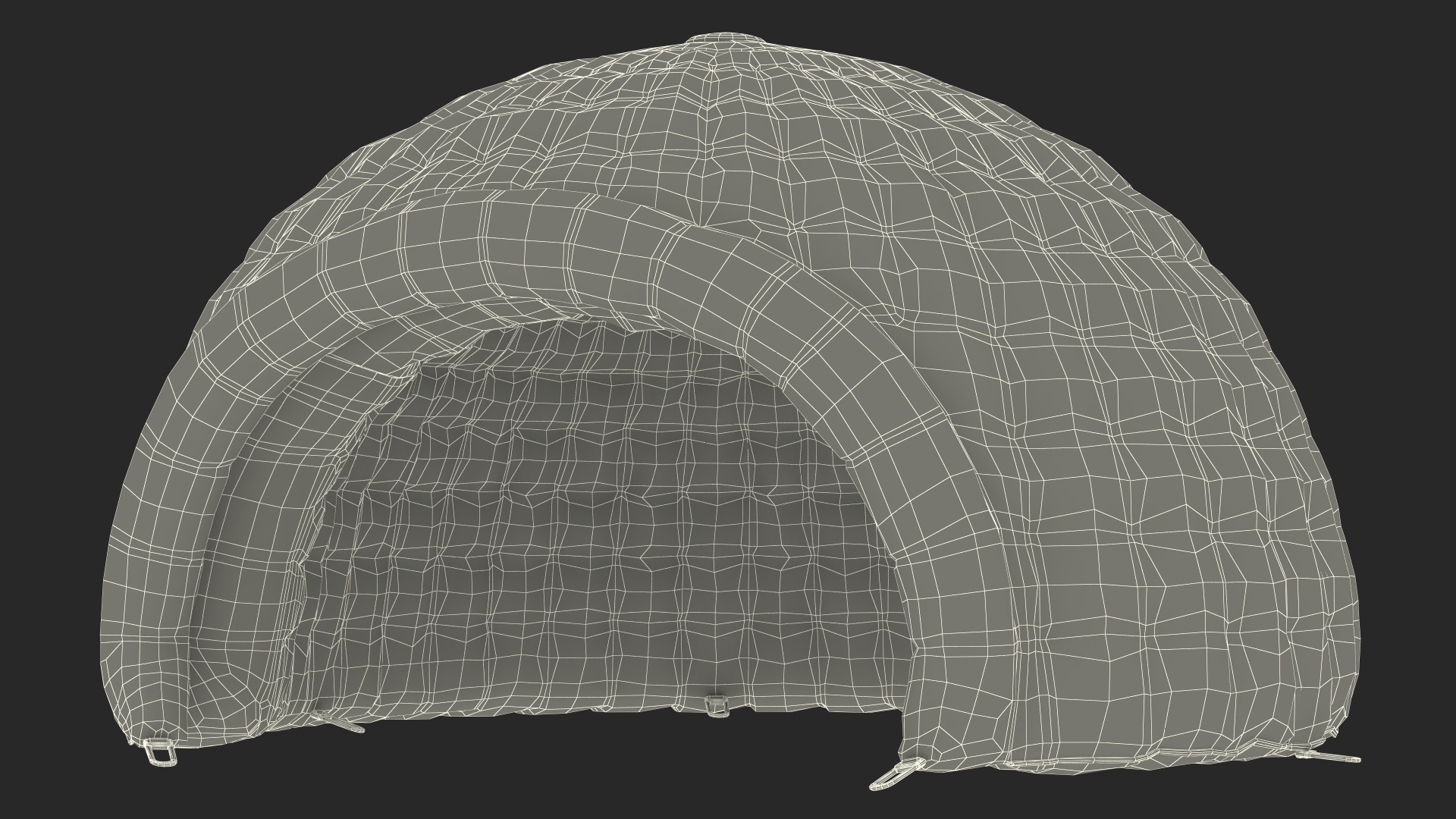 3D Inflatable Dome Tent Black