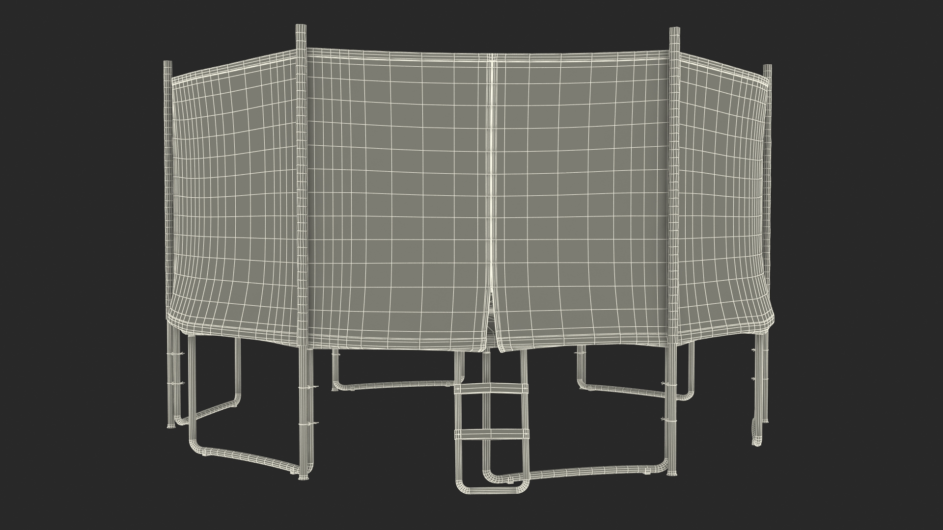 3D Zupapa 15ft Round Trampoline model