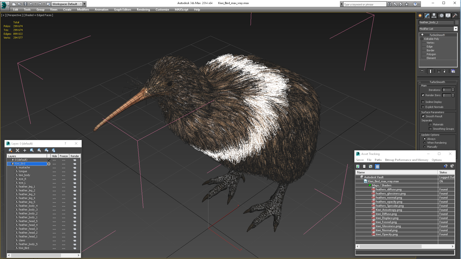 Kiwi Bird 3D model