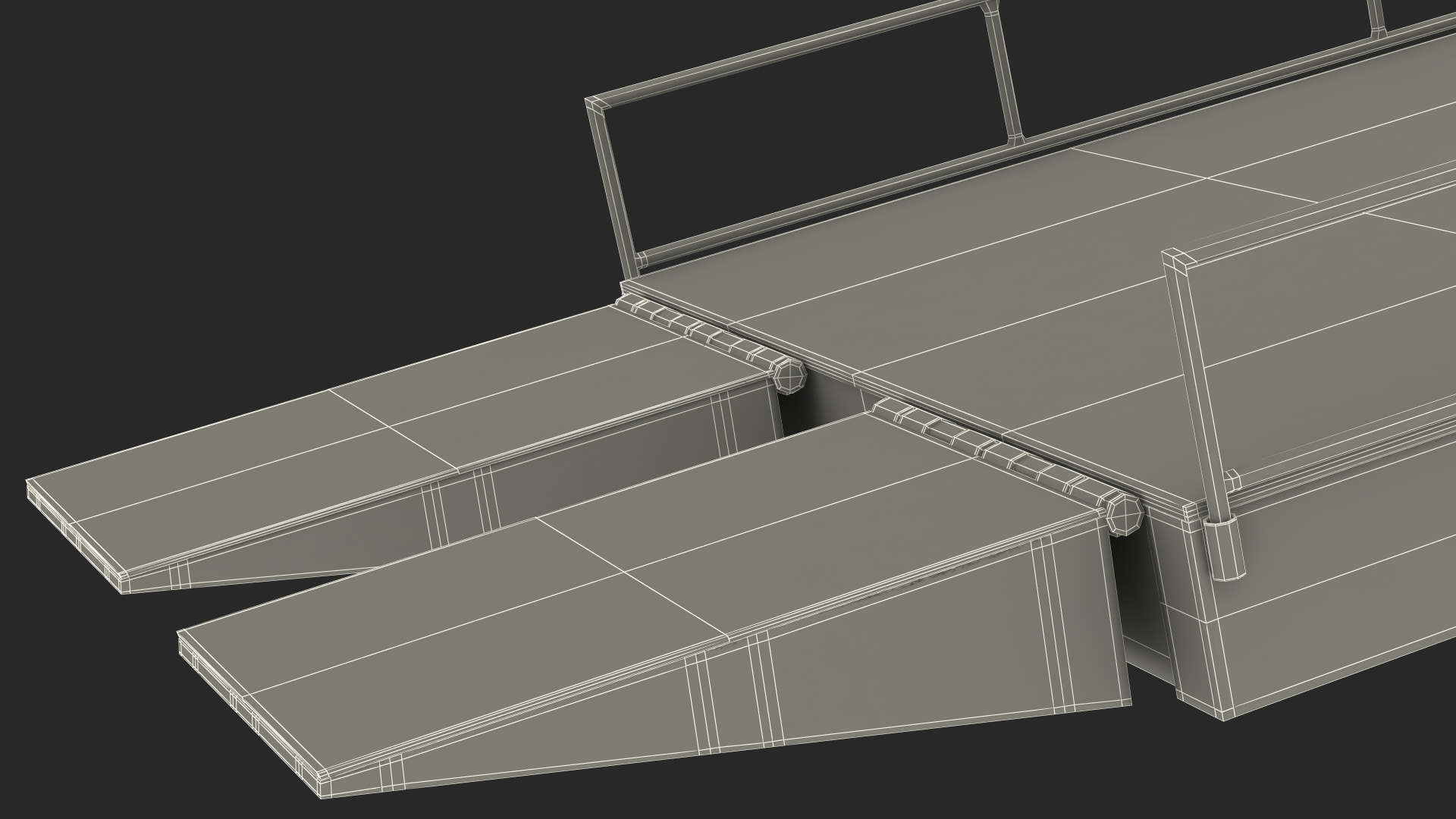 3D model Heavy Duty Portable Trailer Loading Ramp
