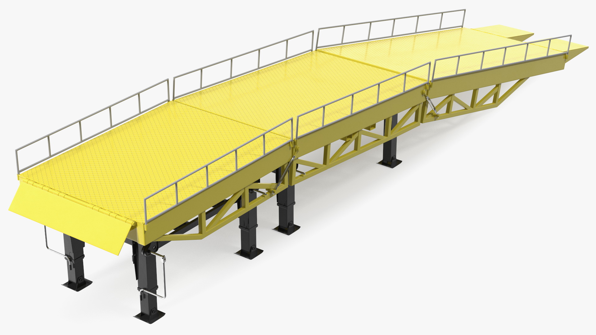 3D model Heavy Duty Portable Trailer Loading Ramp