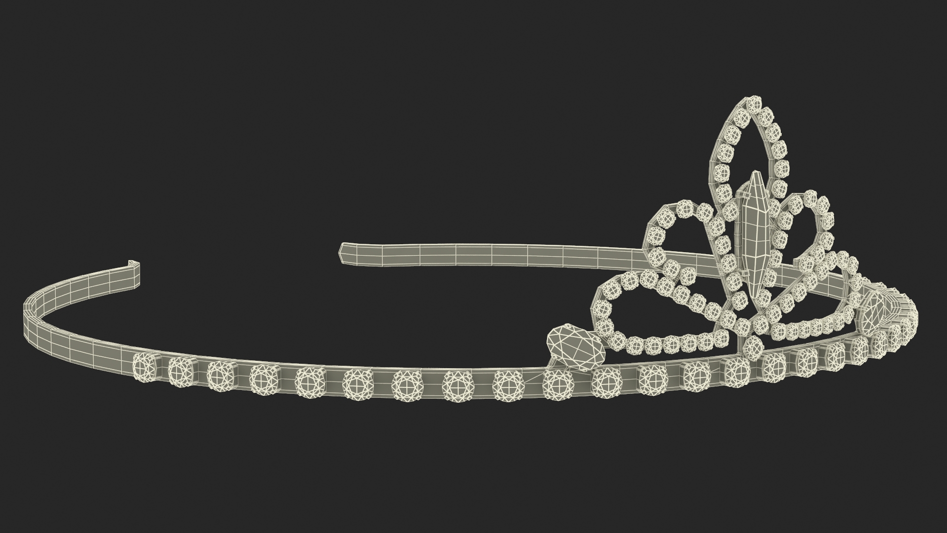 3D Wedding Tiara model