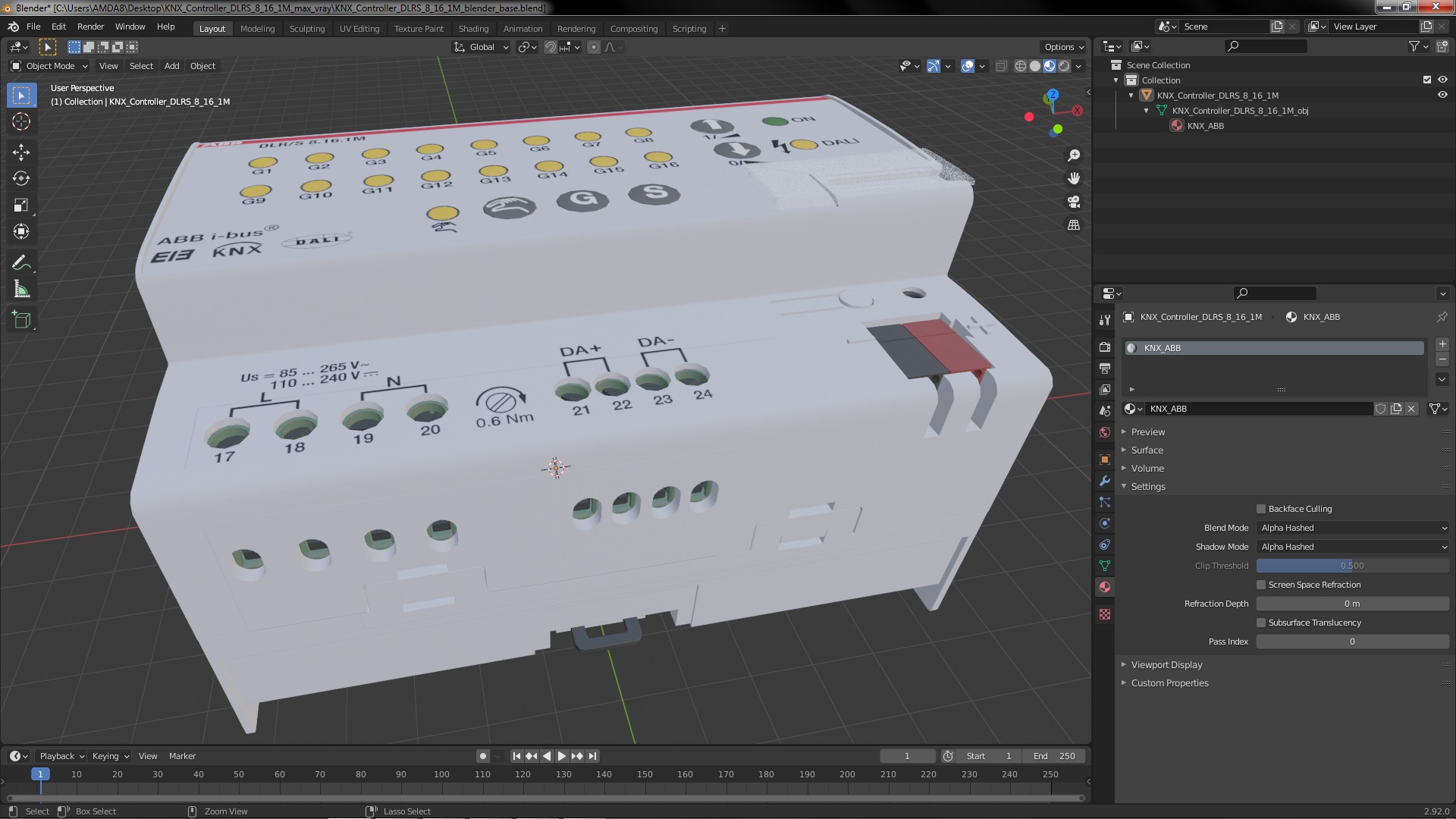 KNX Controller DLRS 8 16 1M 3D