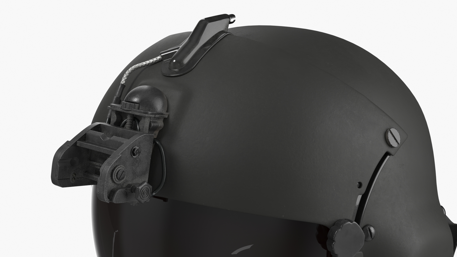 Pilot Protective Helmet with Face Shield - view 4