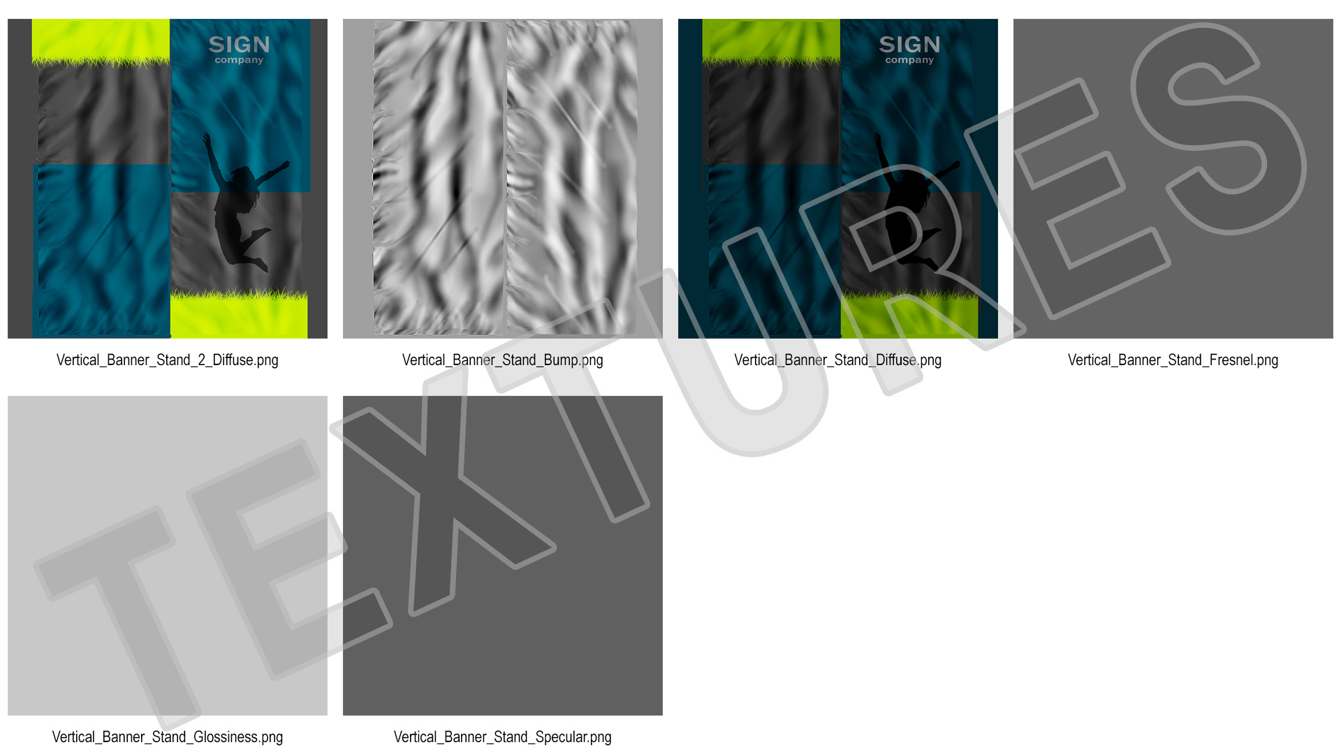 3D Vertical Banner Stand