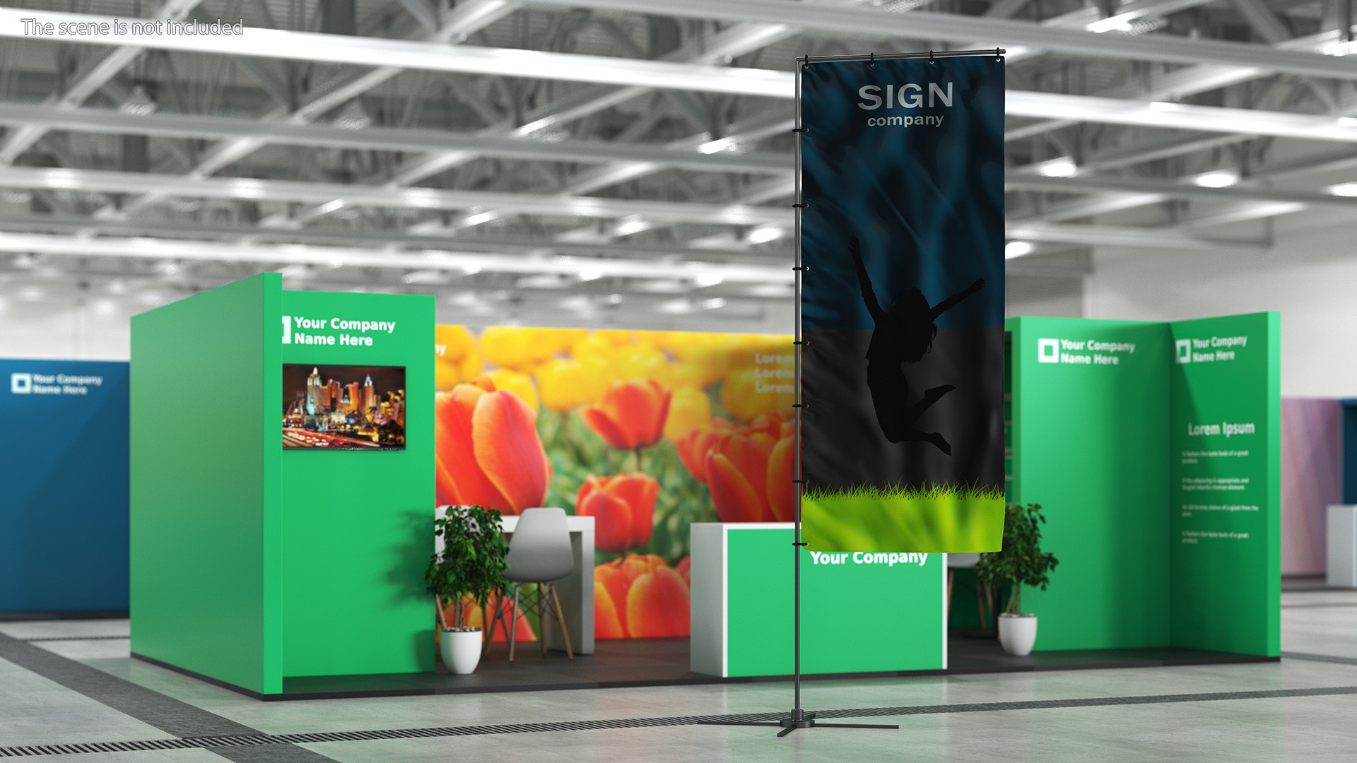 3D Vertical Banner Stand
