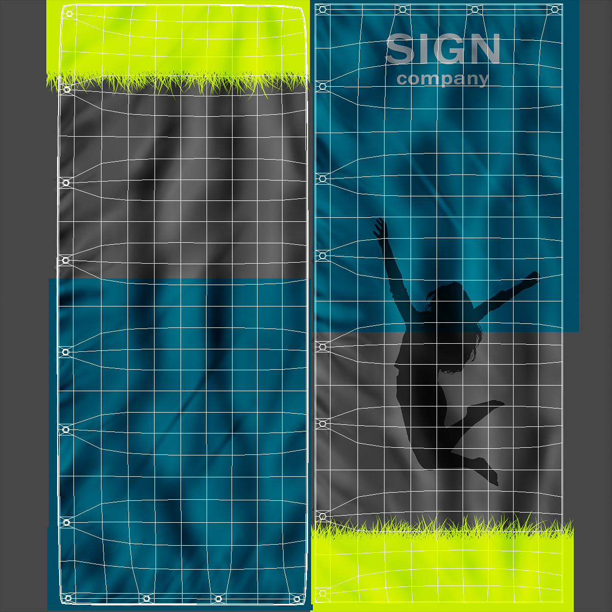 3D Vertical Banner Stand