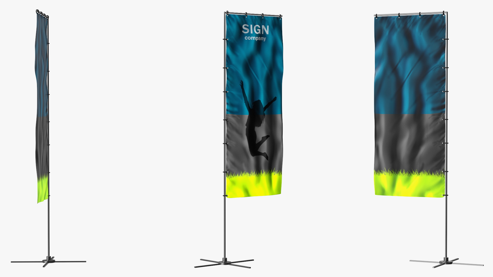 3D Vertical Banner Stand