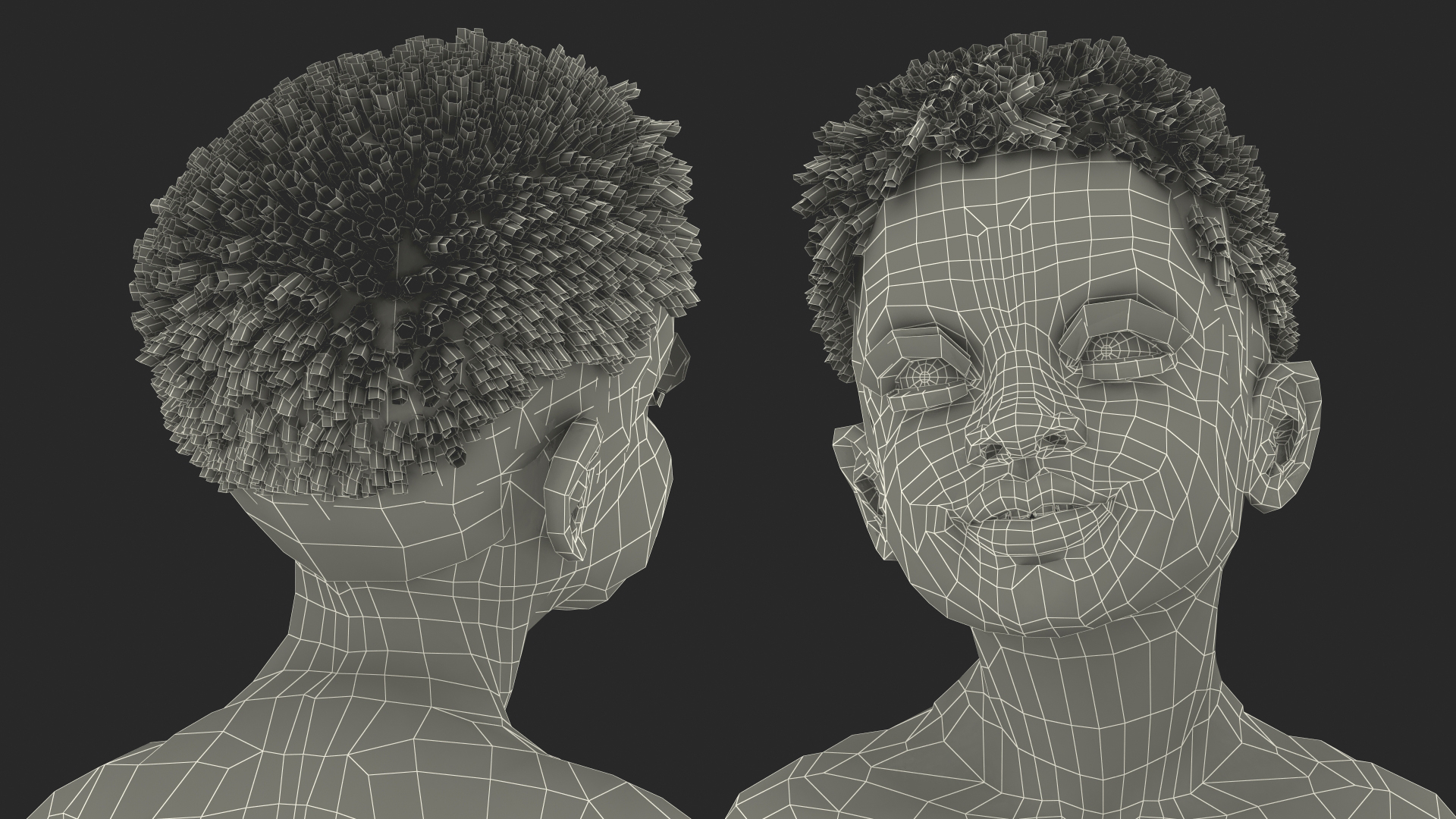 Black Child Boy With Ball Beach Style 3D