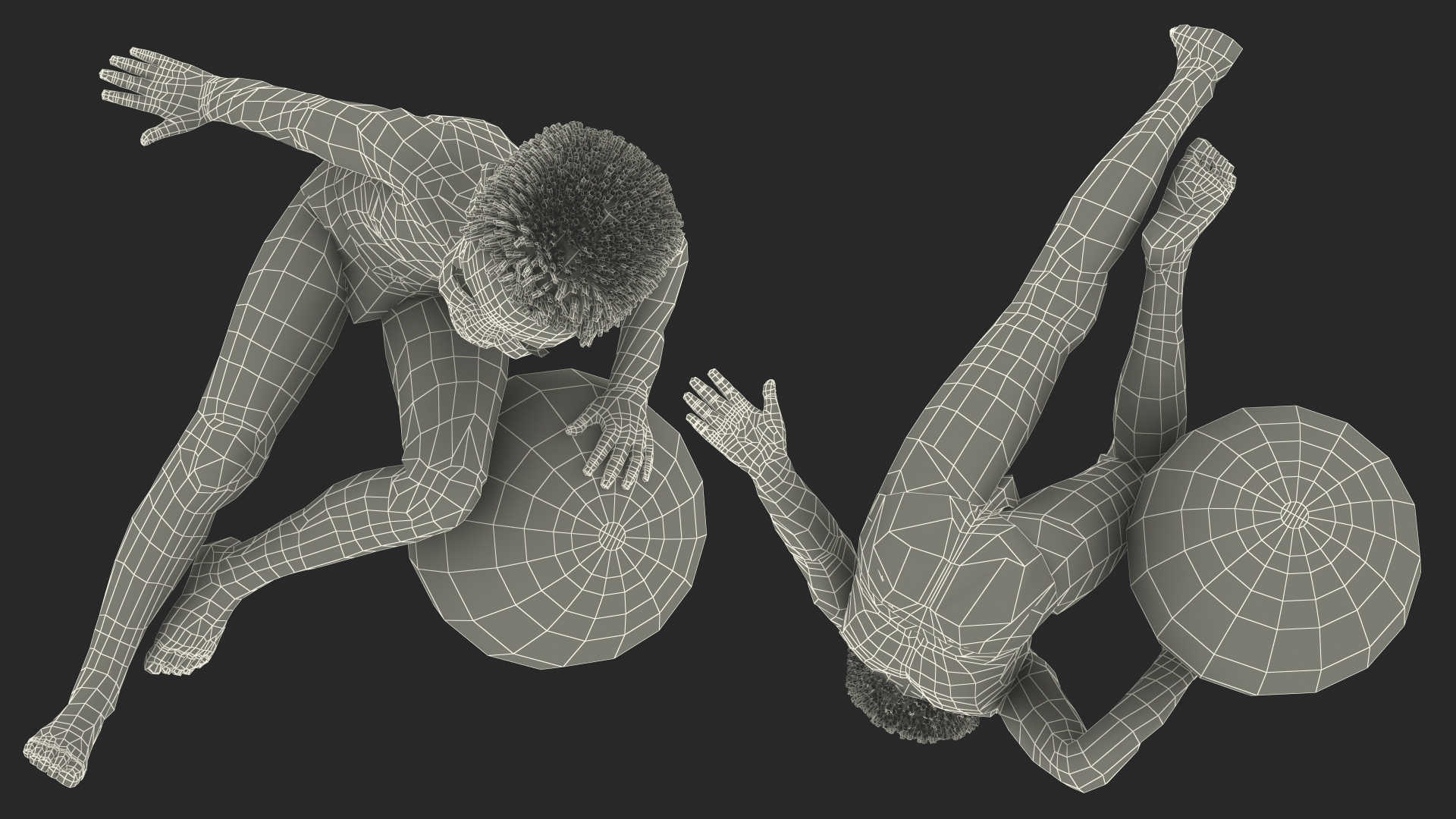 Black Child Boy With Ball Beach Style 3D