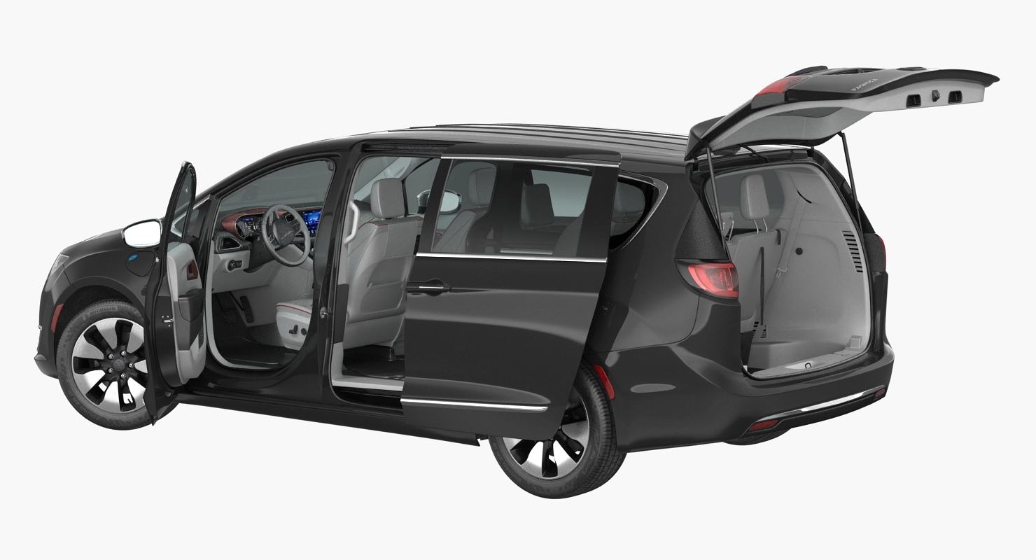Chrysler Pacifica Rigged 3D model